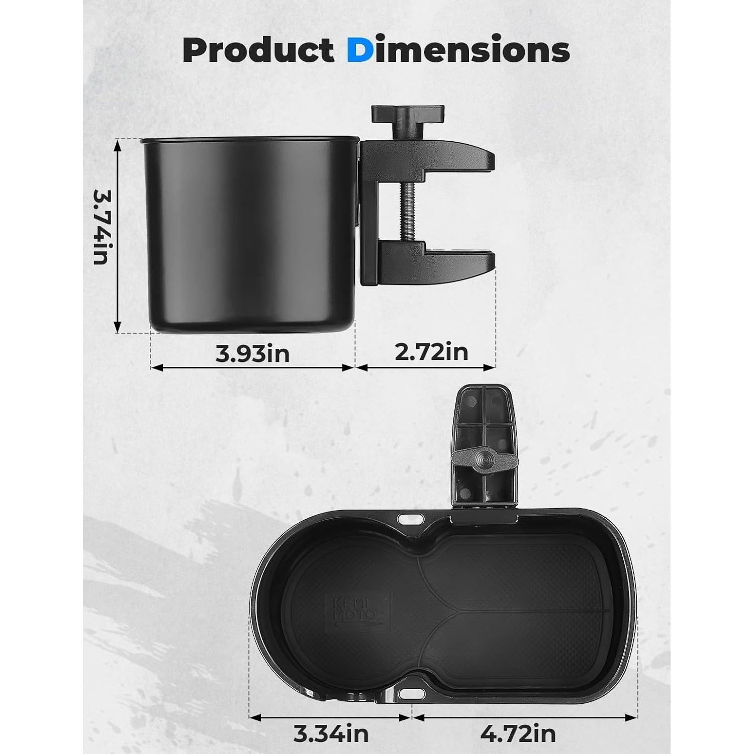 Soporte para Taza de Escritorio KEMIMOTO Negro, 3 Compartimentos