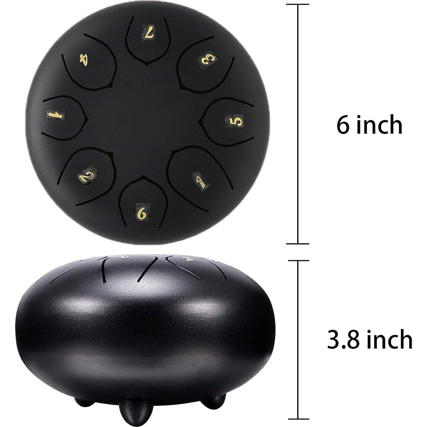 Tambor de Lluvia OXT 6 Notas 15 cm Negro para Exterior