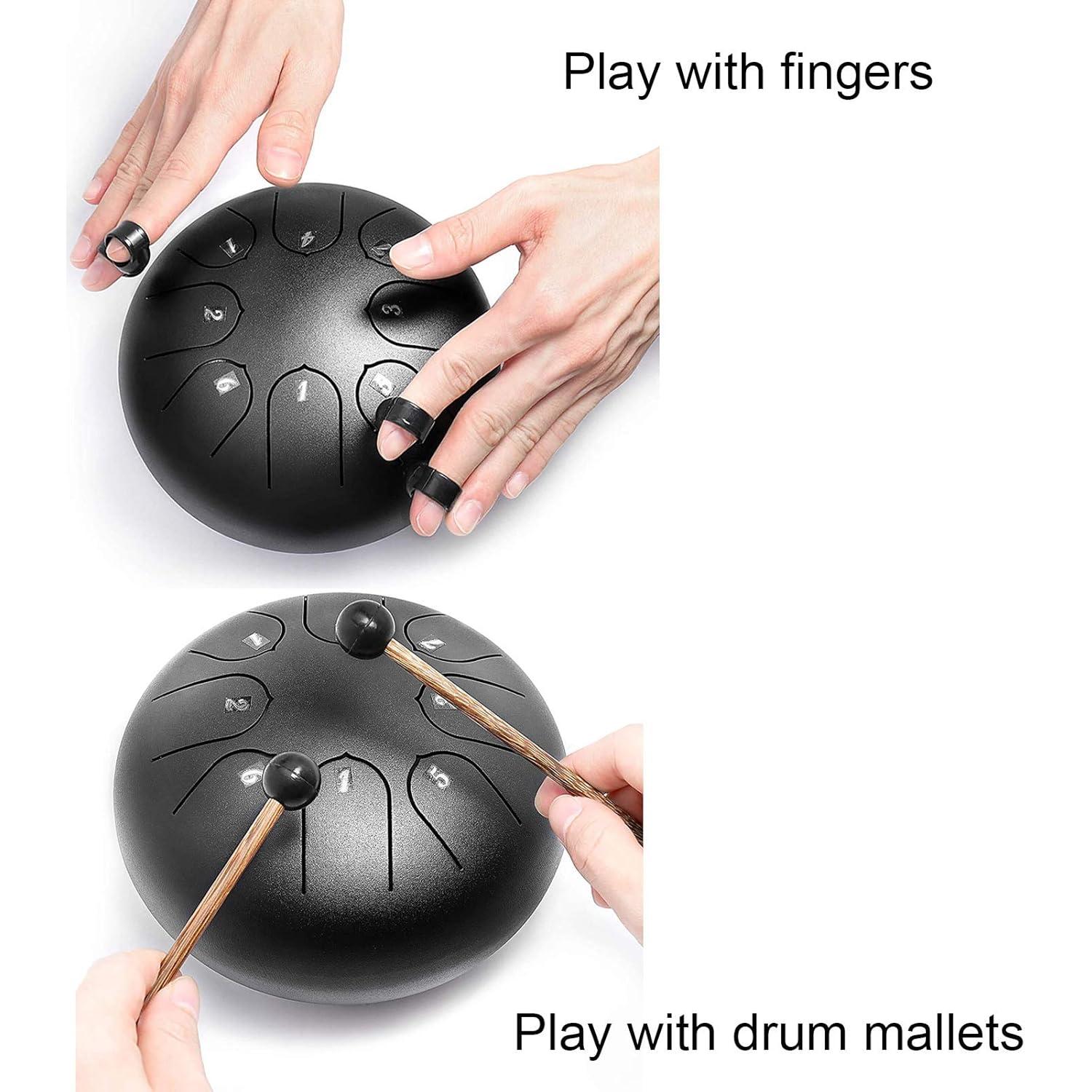 Tambor de Lluvia OXT 6 Notas 15 cm Negro para Exterior