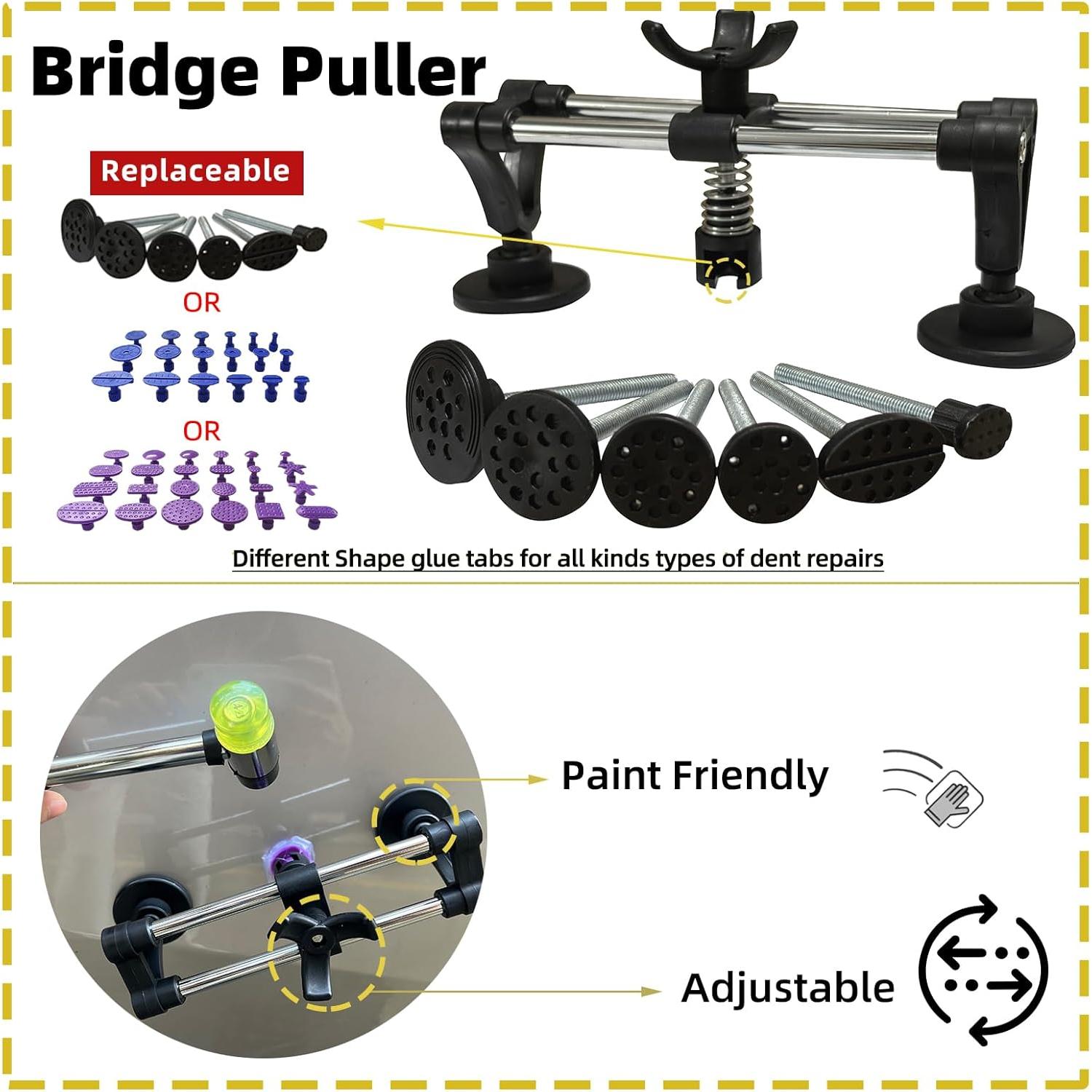 Kit de herramientas Chymogul ZL108 para reparación de abolladuras