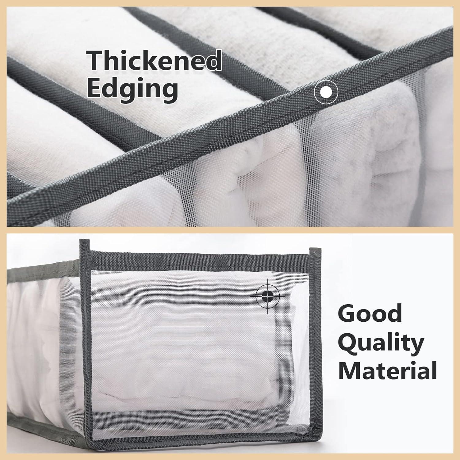 Organizador de Ropa Interior TIGARI 2 Piezas Nylon 6 Compartimentos