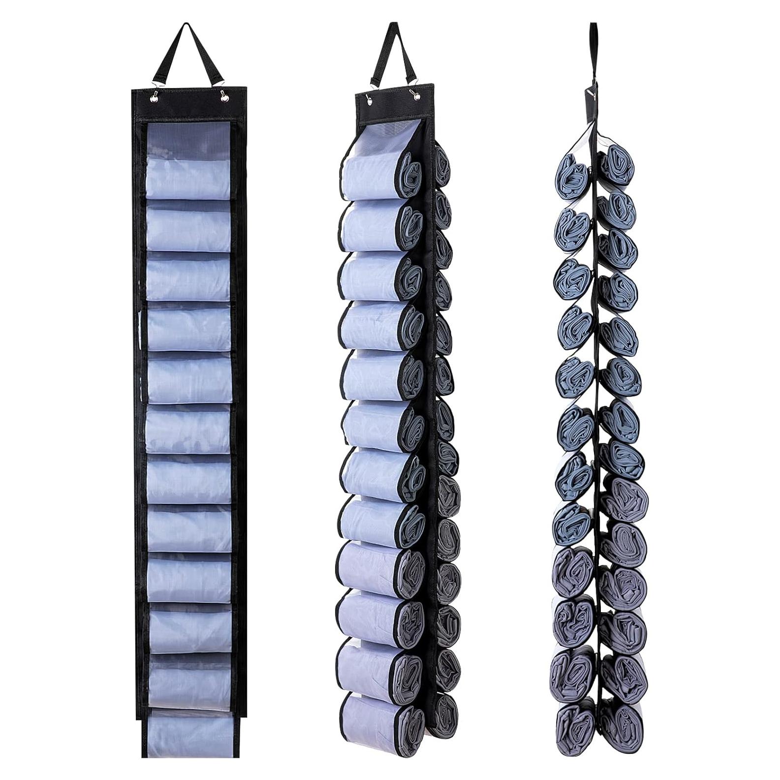 Organizador de Closet Colgante DHSFKBE Negro 26 Compartimentos
