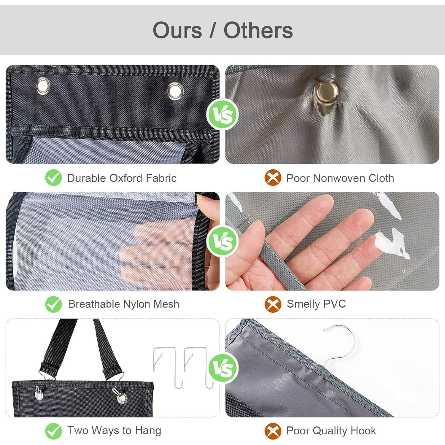 Organizador de Closet Colgante DHSFKBE Negro 26 Compartimentos