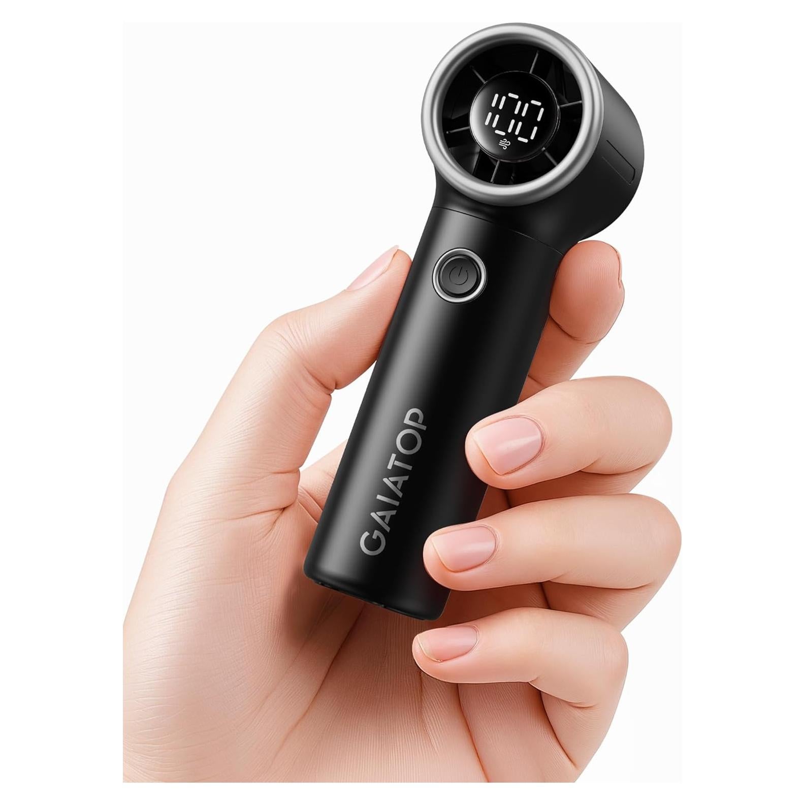 Ventilador de Mano Gaiatop Mini Turbo 4000mAh 15h Negro