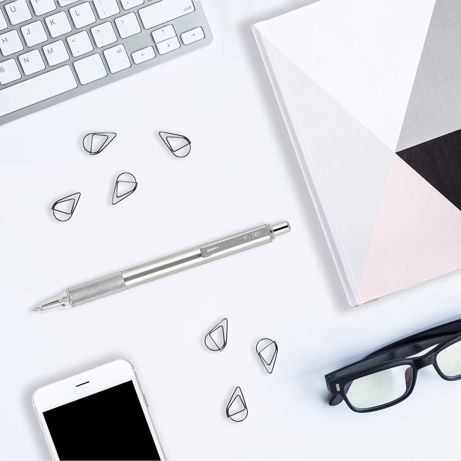 Bolígrafo retráctil Zebra Pen F-701 acero inoxidable 0.5mm