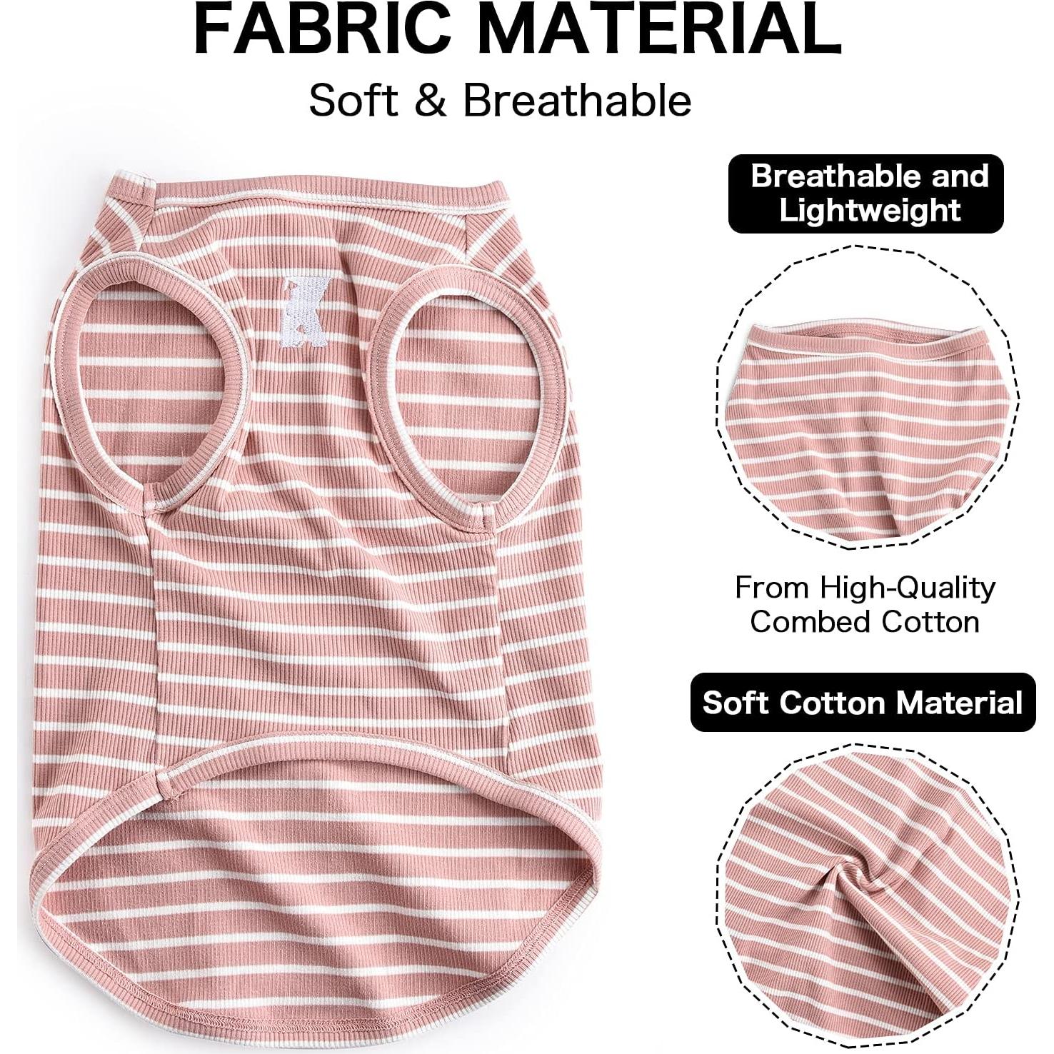 Camisa para Perro Koneseve 3XL Rosa y Verde Transpirable