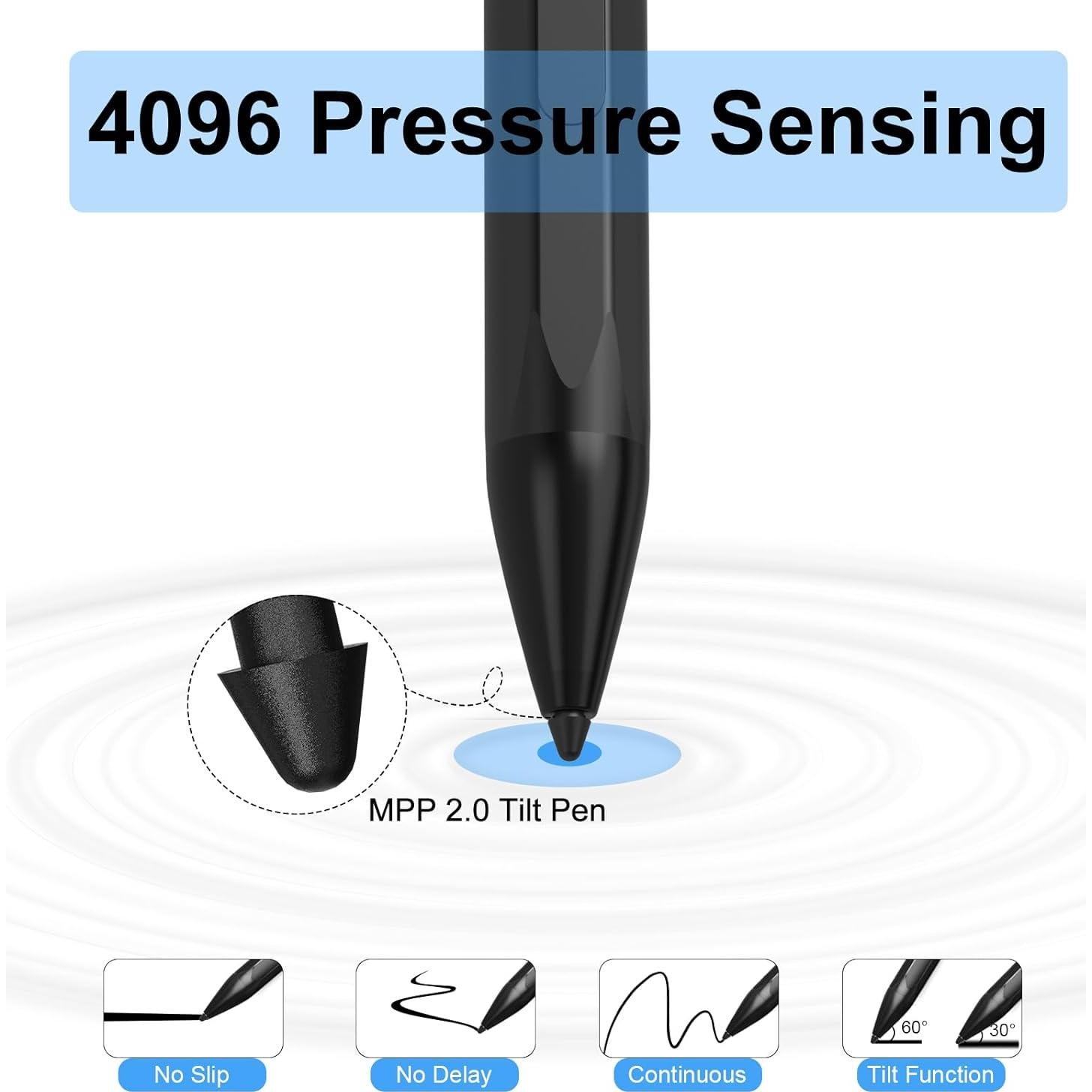 Lápiz Stylus ASUS MPP 2.0 Recargable 4096 Sensibilidad Negro