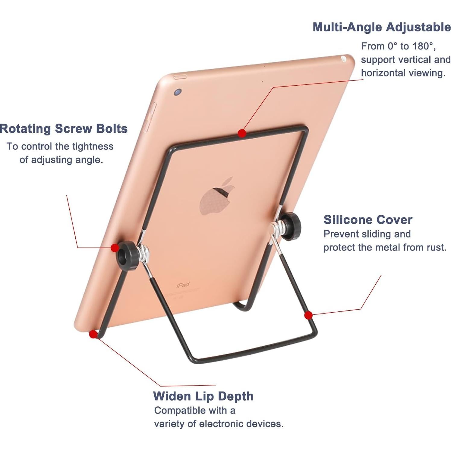 Soporte de Exhibición Ajustable Artliving 2 Pack Negro