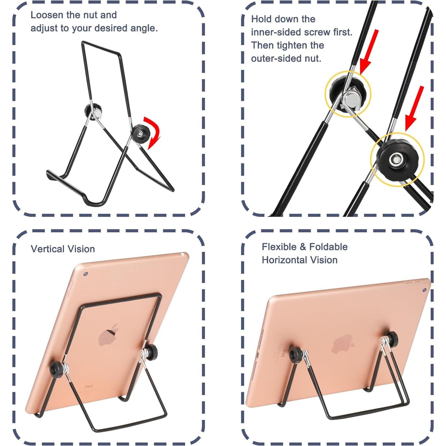 Soporte de Exhibición Ajustable Artliving 2 Pack Negro