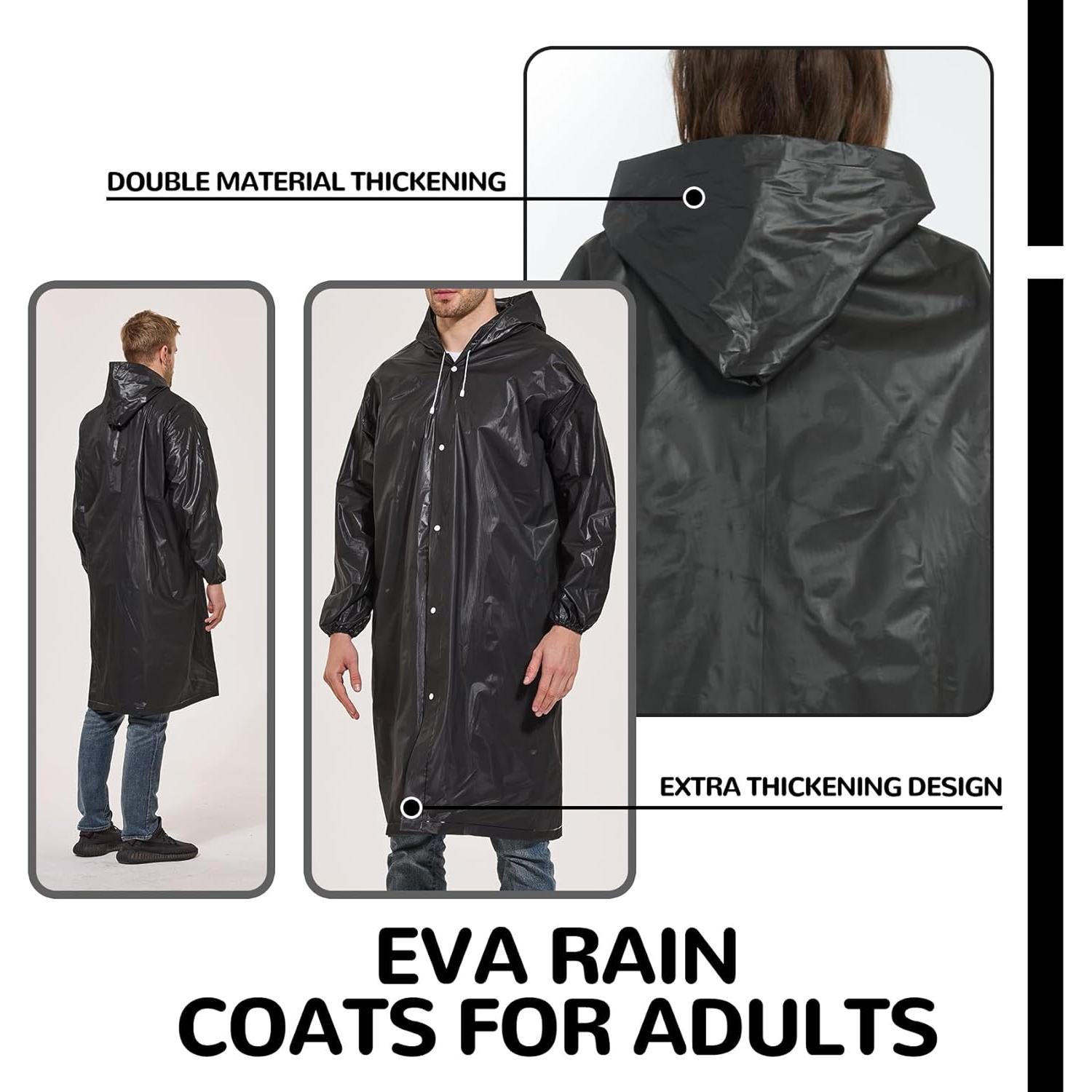 Ponchos de Lluvia Reutilizables TYLIN para Adultos 2 Pcs