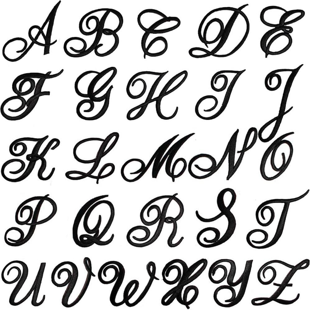 Kit de Parches de Letras Monograma 26 Piezas Lagartos Riendo