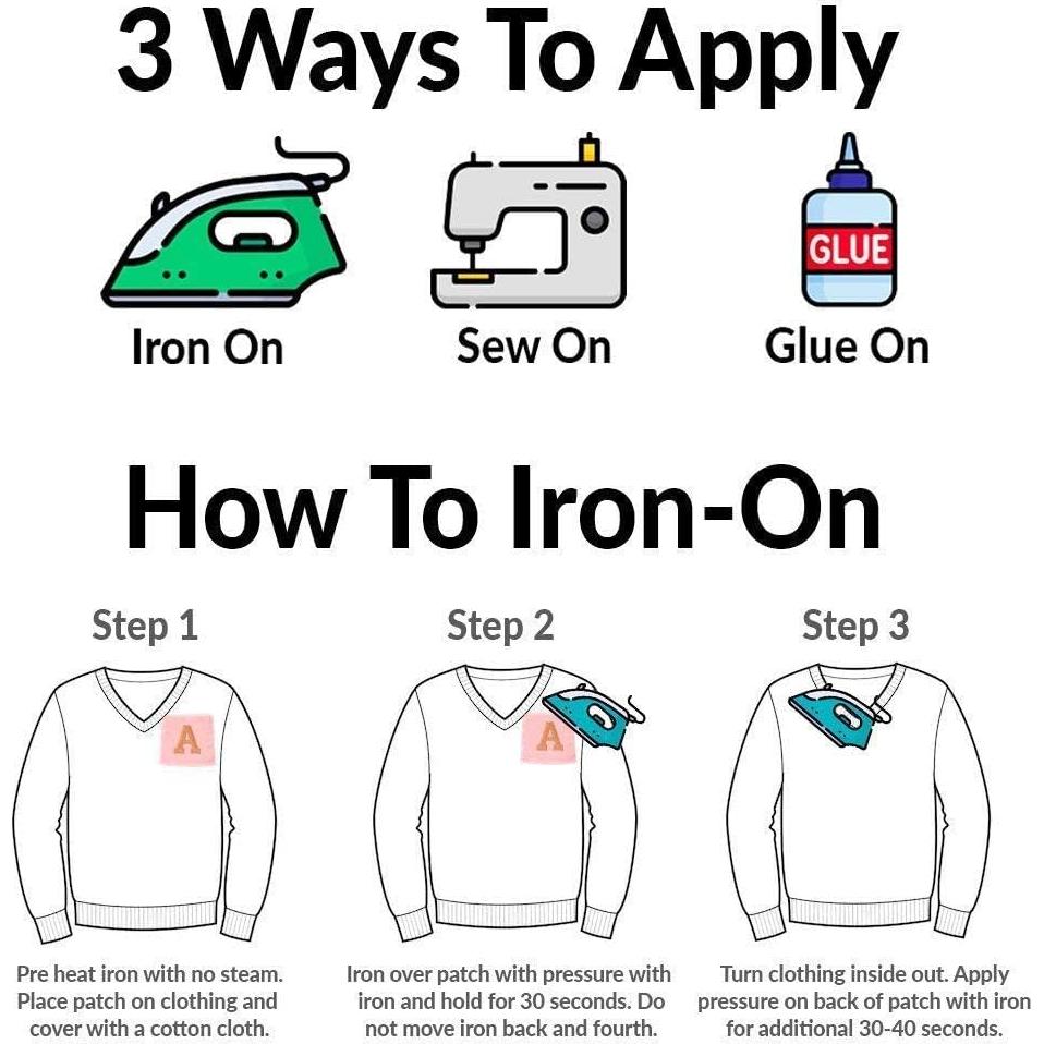 Kit de Parches de Letras Monograma 26 Piezas Lagartos Riendo