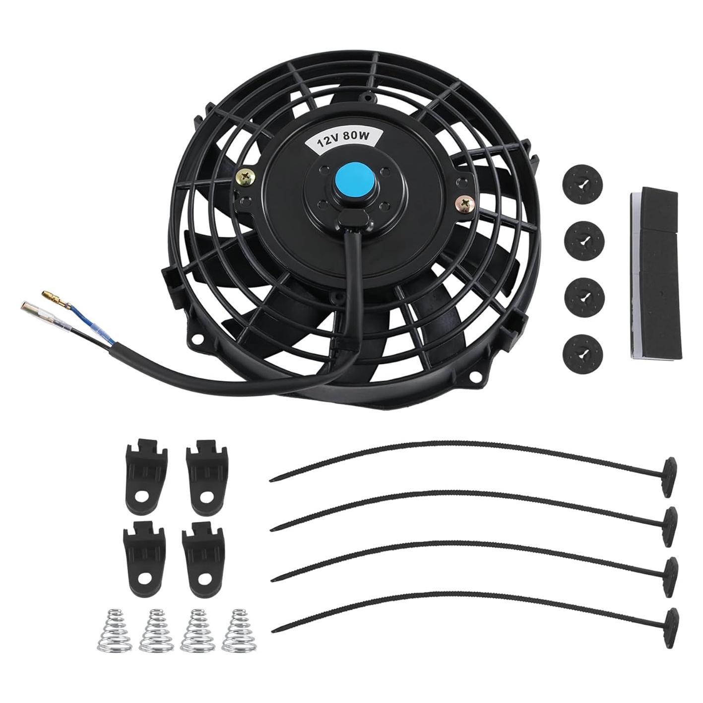 Ventilador Eléctrico de Radiador JDMSPEED 7" Negro 10 Aspas