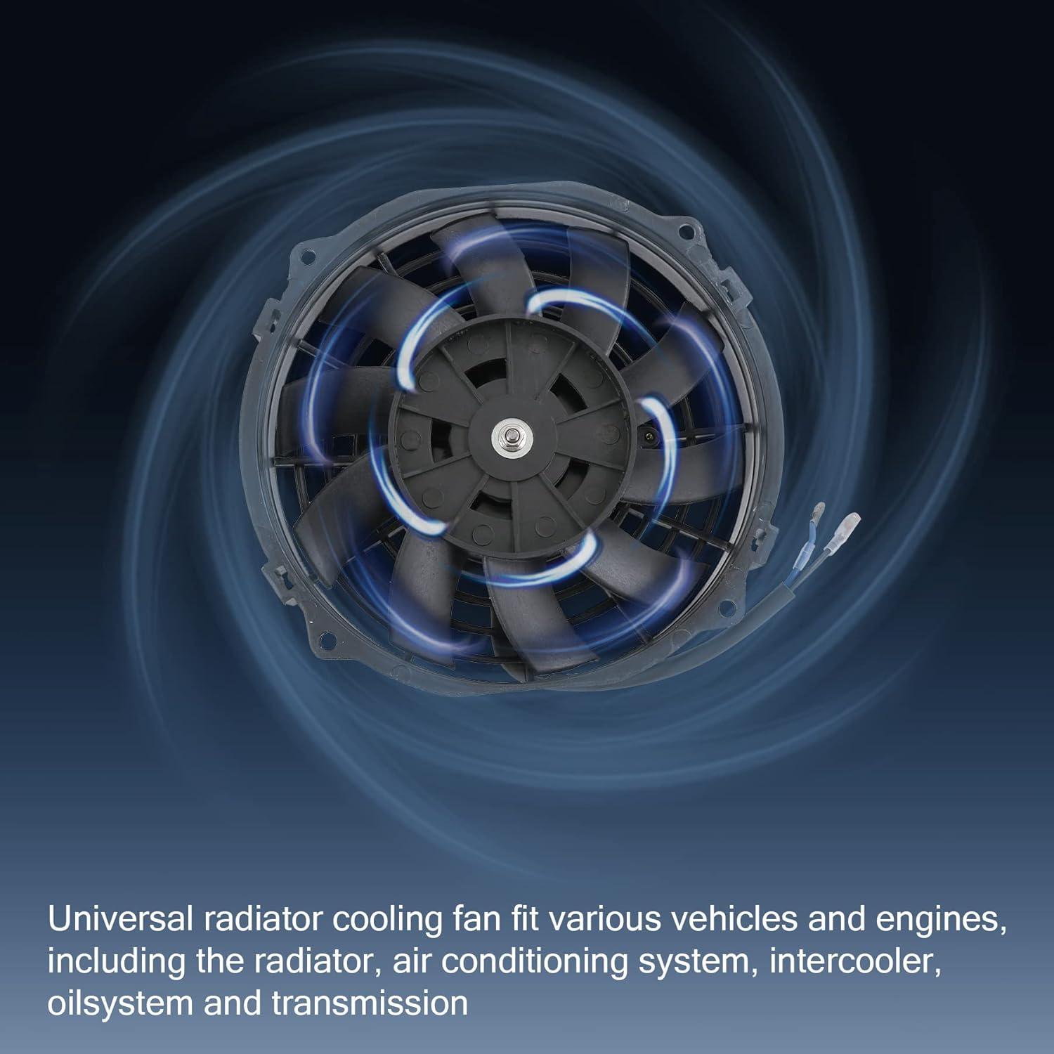 Ventilador Eléctrico de Radiador JDMSPEED 7" Negro 10 Aspas