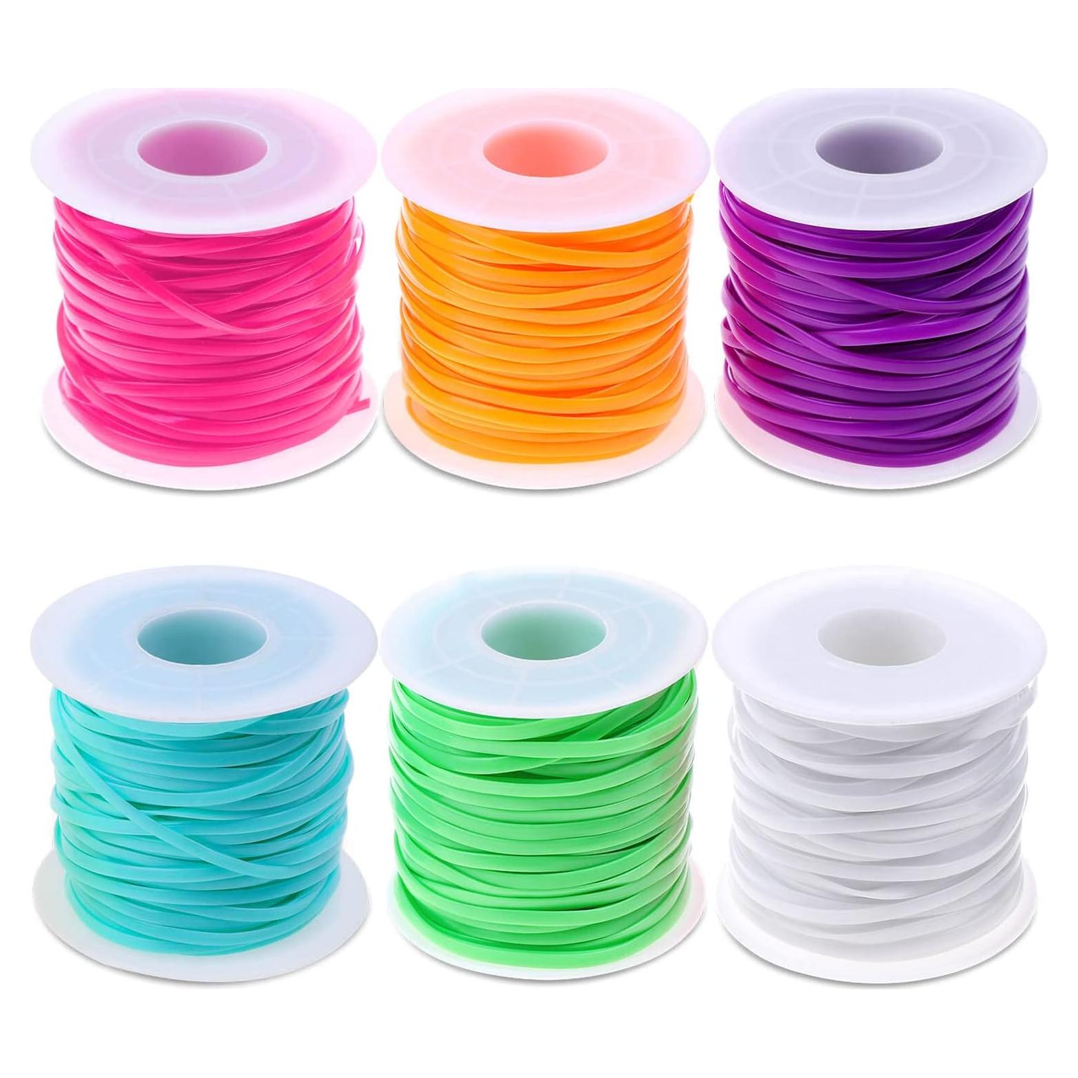 Kit de Cuerda de Lanyard Cridoz 6 Colores 18.3m PVC