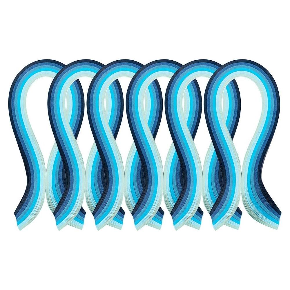 Tiras de Papel Quilling Arricraft 3mm 120 Piezas 6 Colores Azul