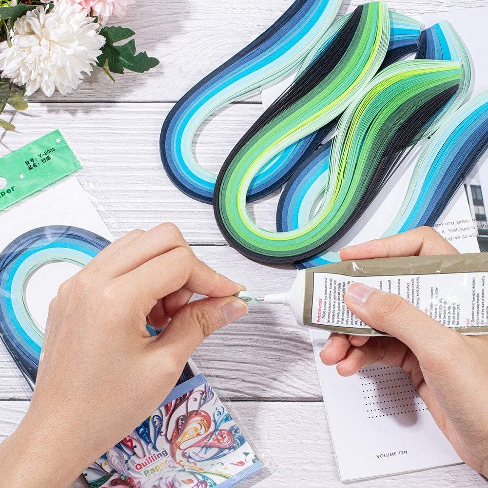 Tiras de Papel Quilling Arricraft 3mm 120 Piezas 6 Colores Azul