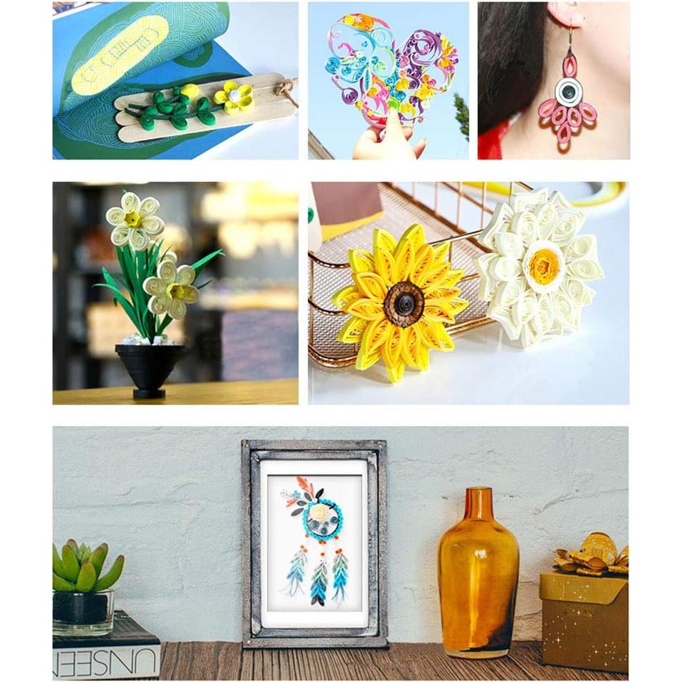 Tiras de Papel Quilling Arricraft 3mm 120 Piezas 6 Colores Azul