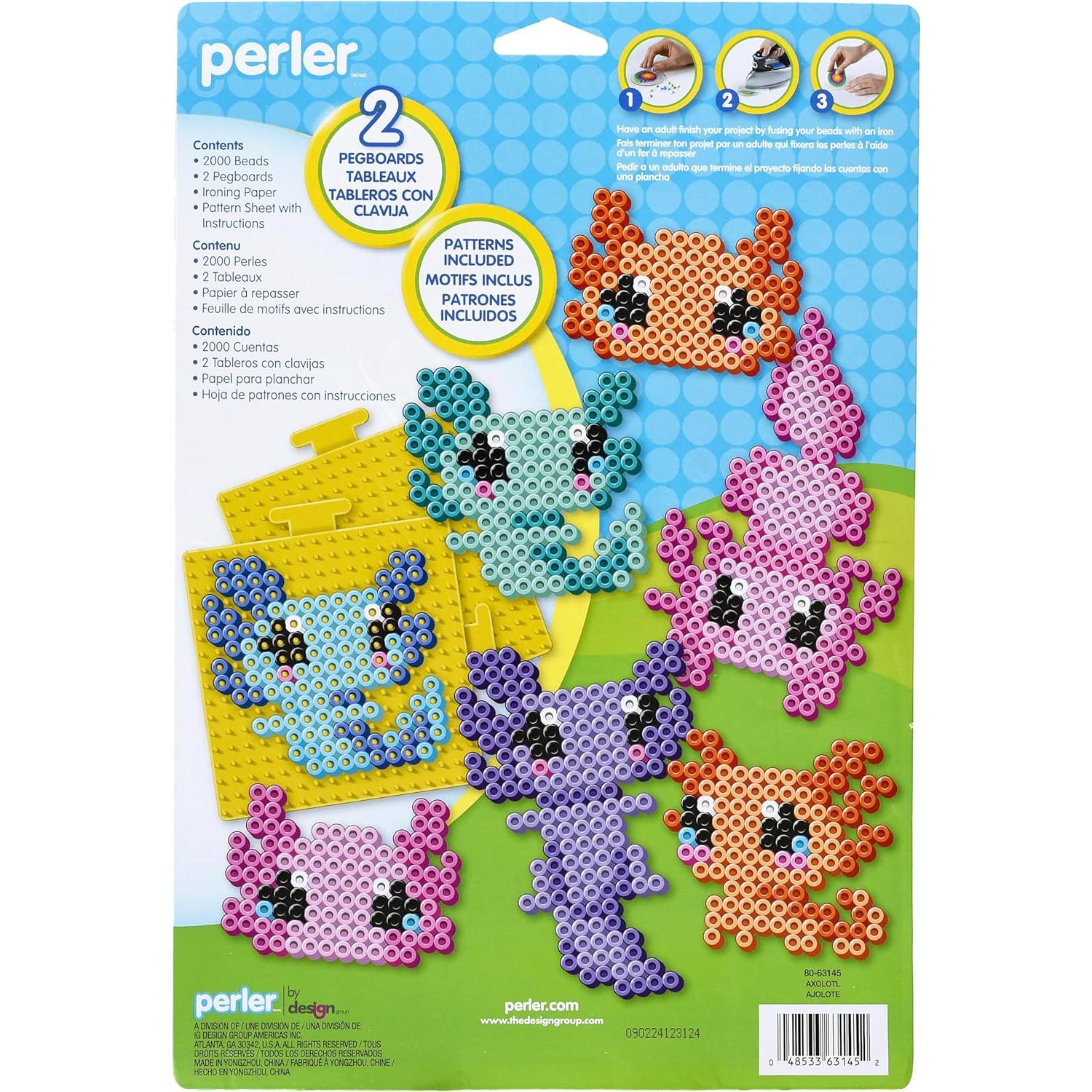 Kit de Manualidades Perler Axolote 2000 Piezas