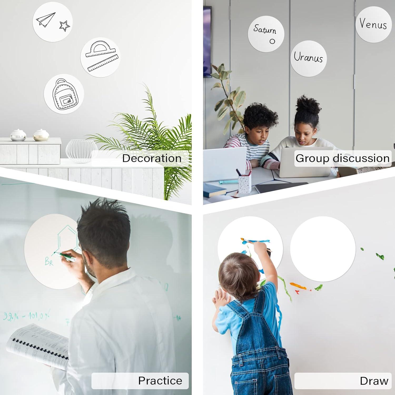 Puntos Borrado en Seco BEWAVE 24 Piezas 28 cm Blancos