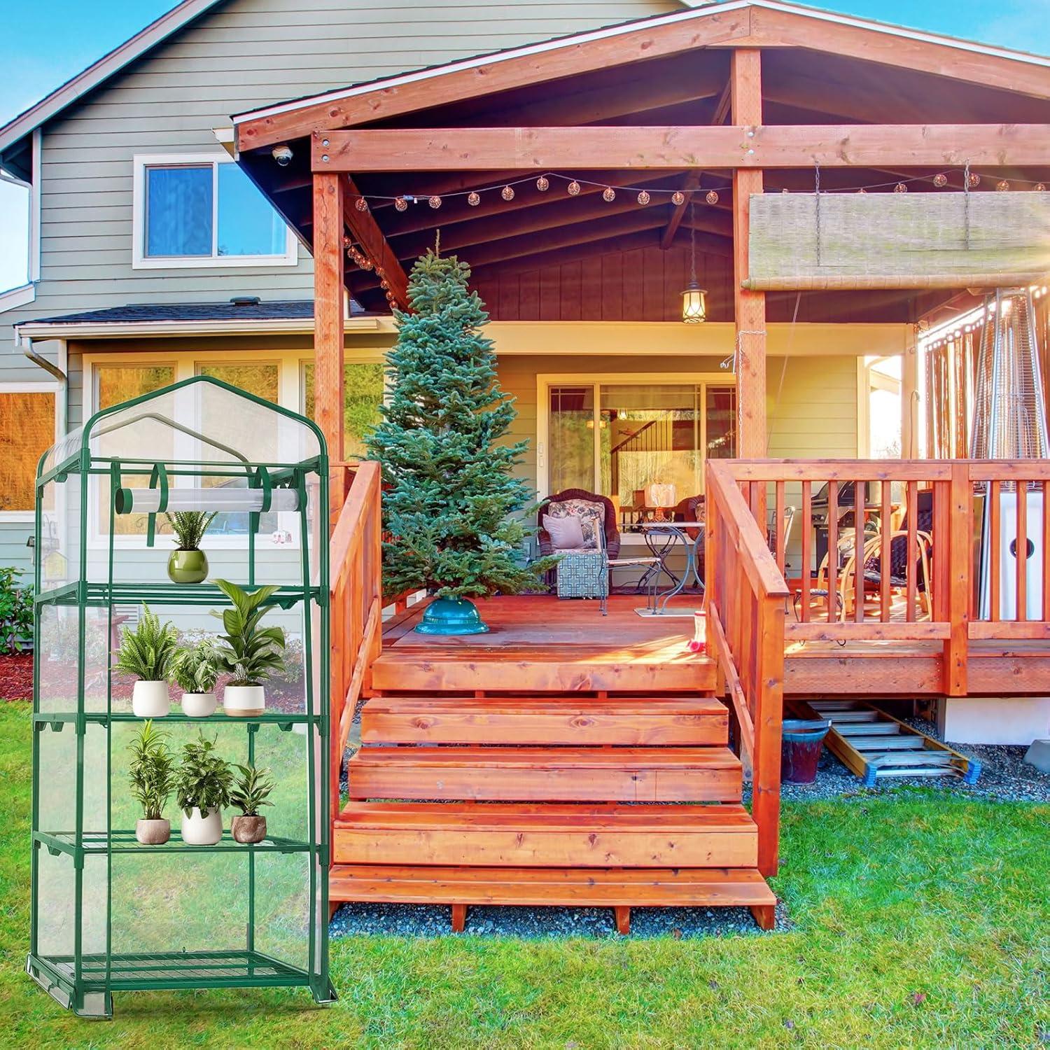 Invernadero Mini 4 Niveles Baquler con 2 Luces de Crecimiento