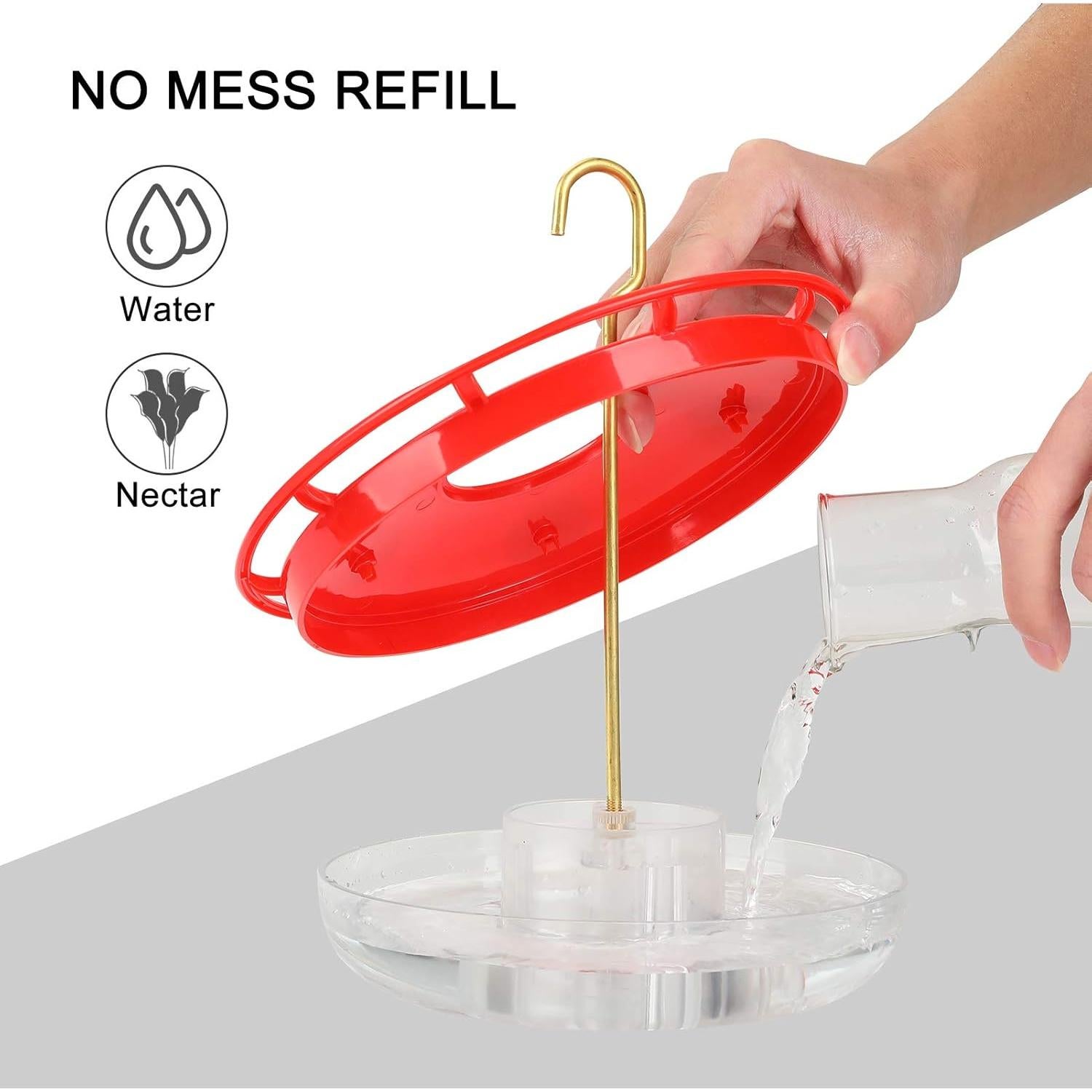 Comedero para Colibríes Eggs Sound 414 ml 5 Puertos Antifugas