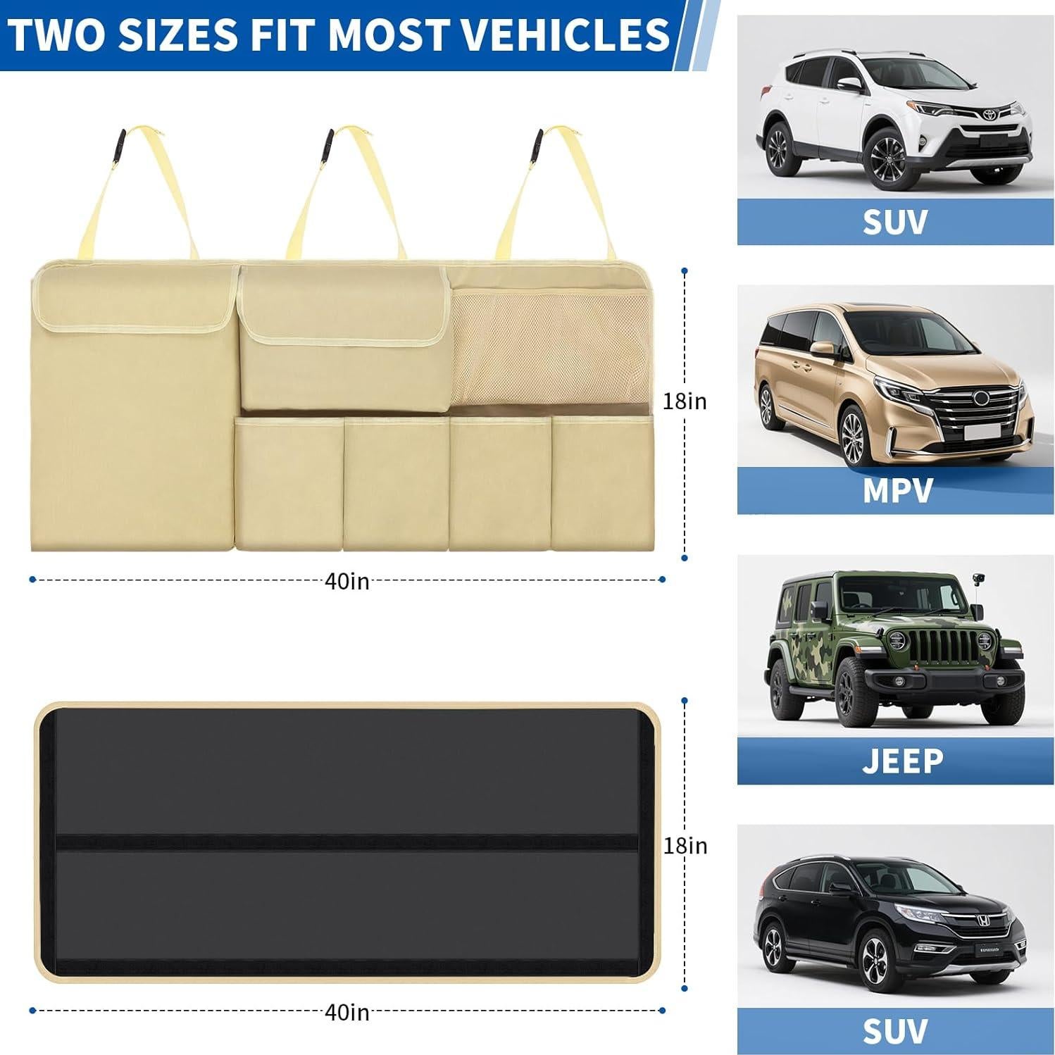 Organizador de Maletero de Coche NEWFOM Beige 101.6x45.7cm