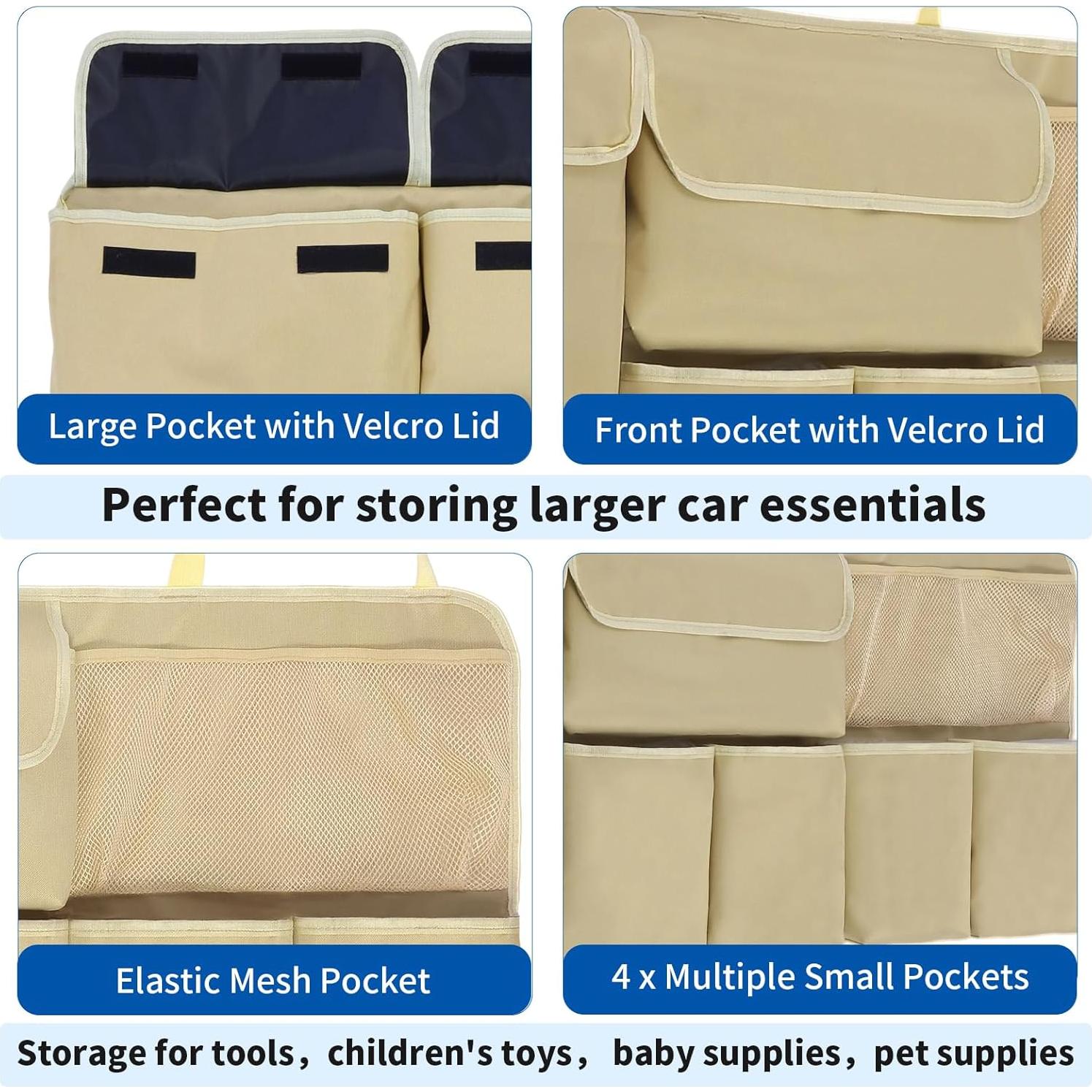 Organizador de Maletero de Coche NEWFOM Beige 101.6x45.7cm