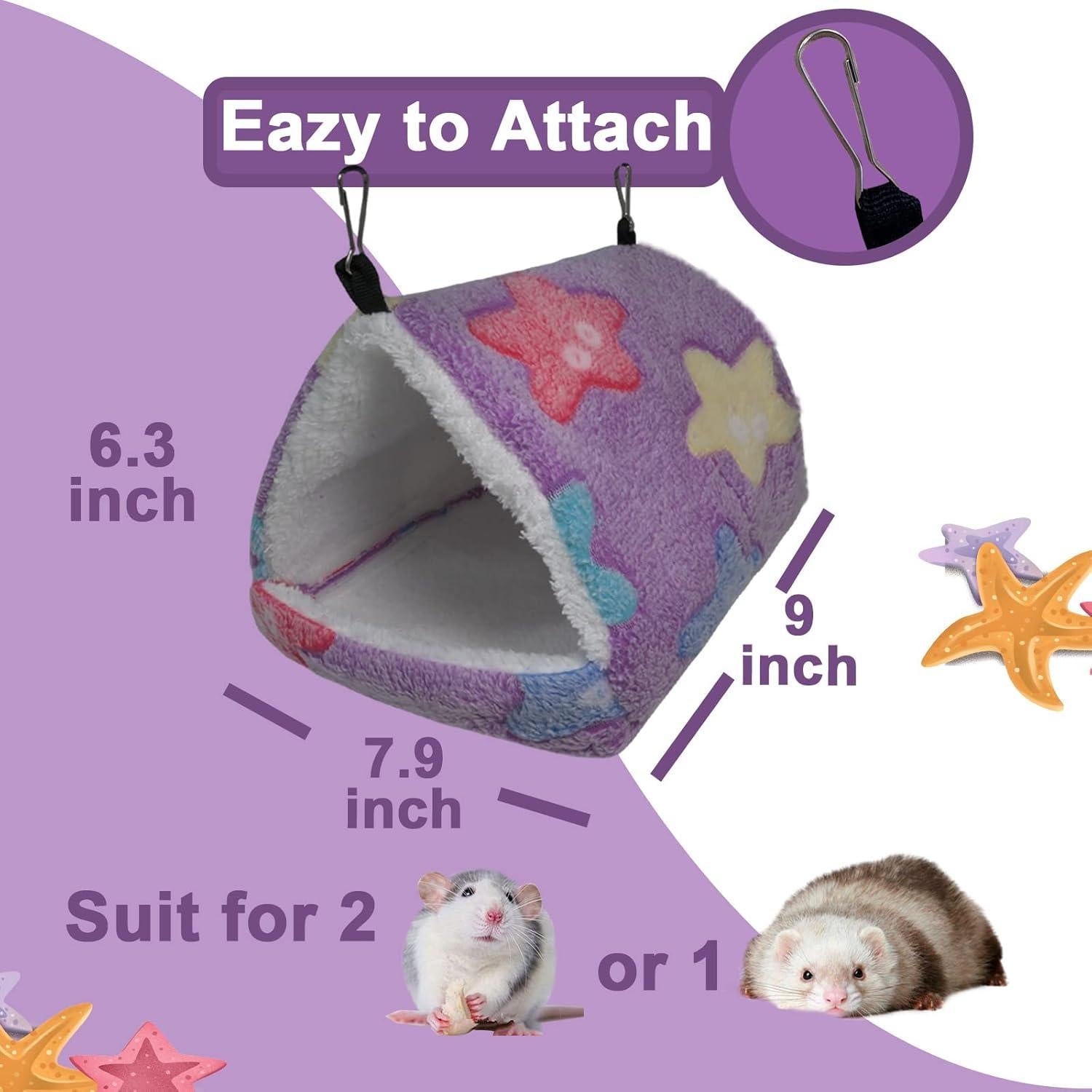 Set de Hamaca y Túnel para Hurones FULUE - Color Púrpura