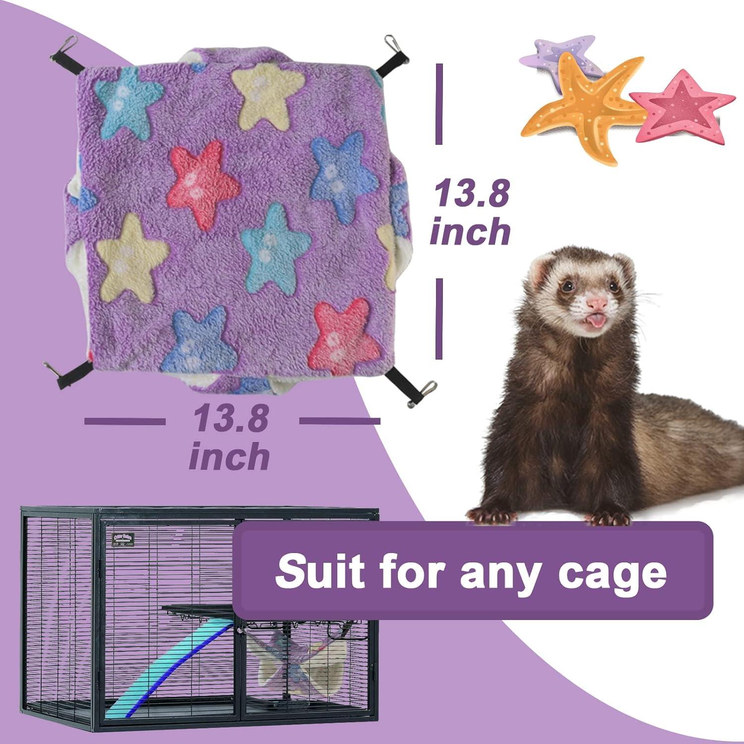 Set de Hamaca y Túnel para Hurones FULUE - Color Púrpura