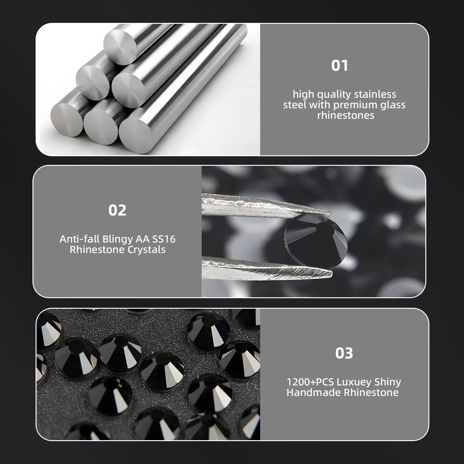 Marco de Placa de Licencia Brillante EWBN - Acero Inoxidable Negro