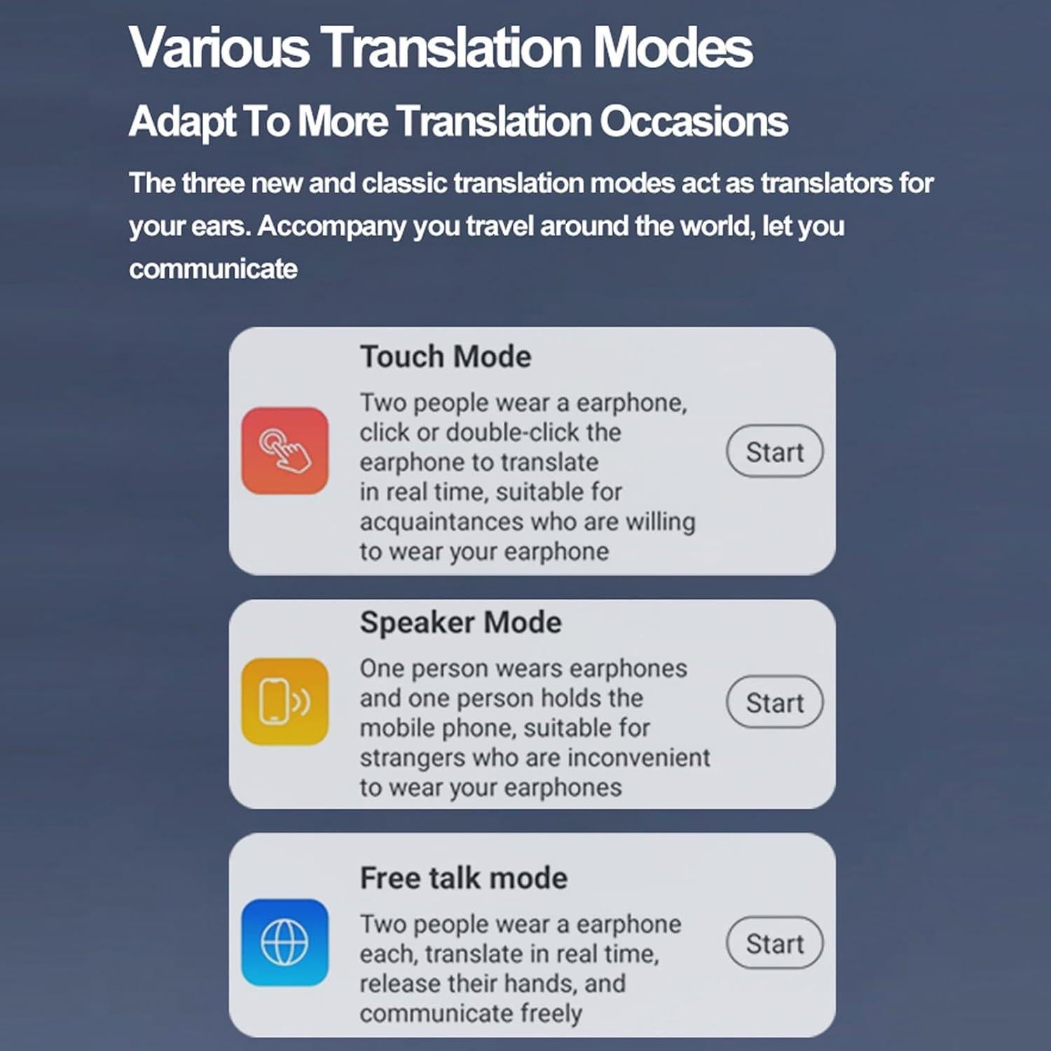 Auriculares Traductores Bluetooth EBTOOLS 74 Idiomas Negro