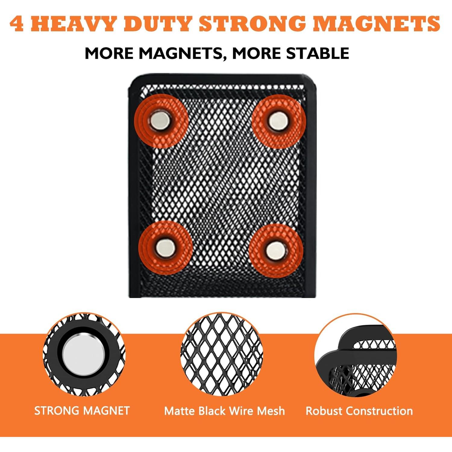 Soporte Magnético para Lápices Ameceres - 2 Paquetes Negro