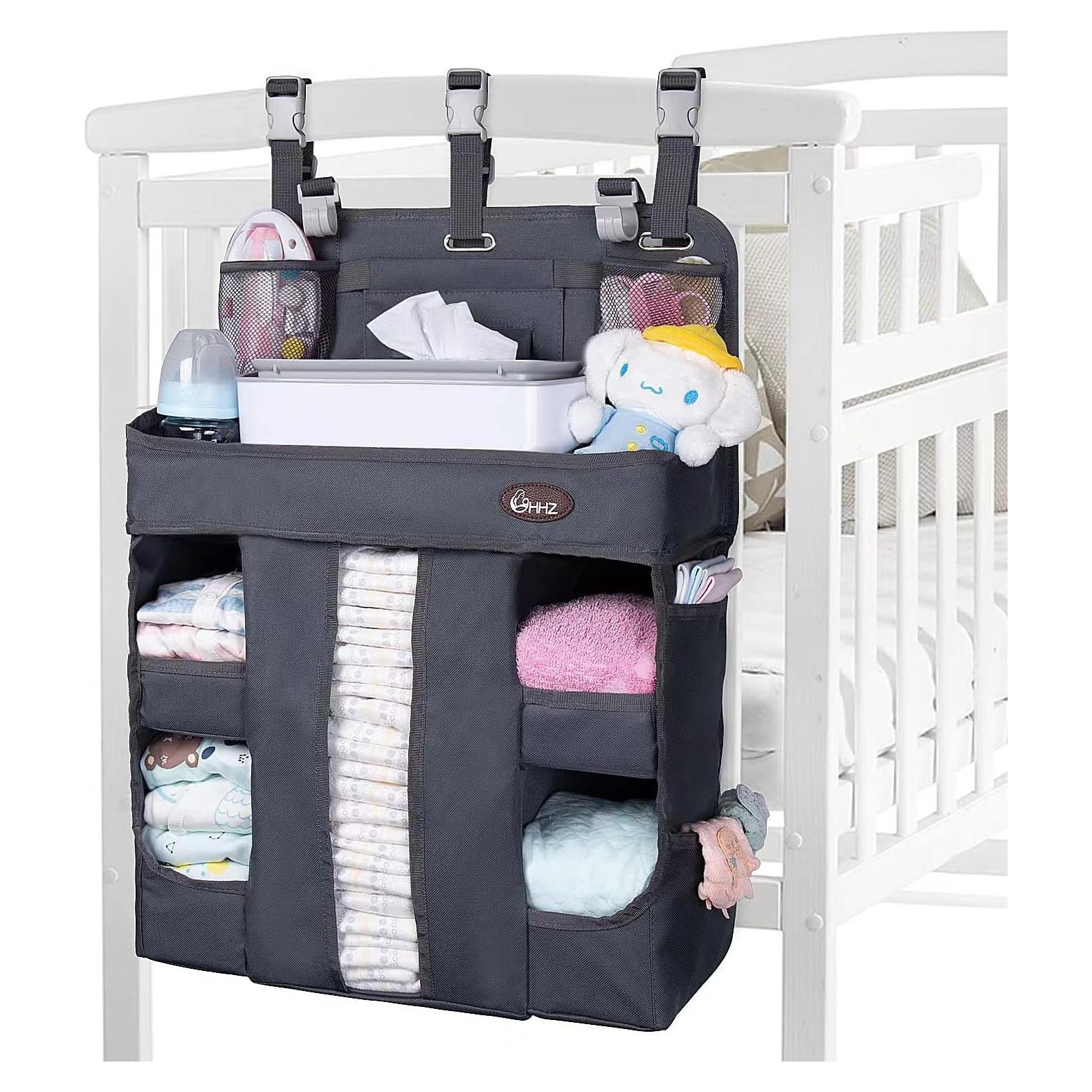 Organizador de Pañales Colgante HHZ XL - Gris Oscuro, 82 Pañales