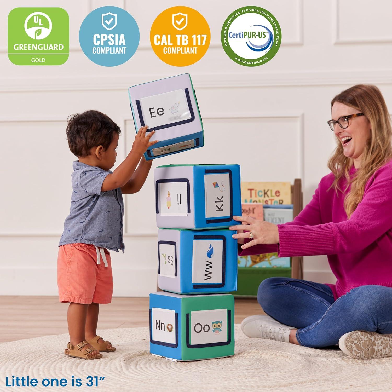 Bloques de Actividad Suaves ECR4Kids 4 Piezas Personalizables