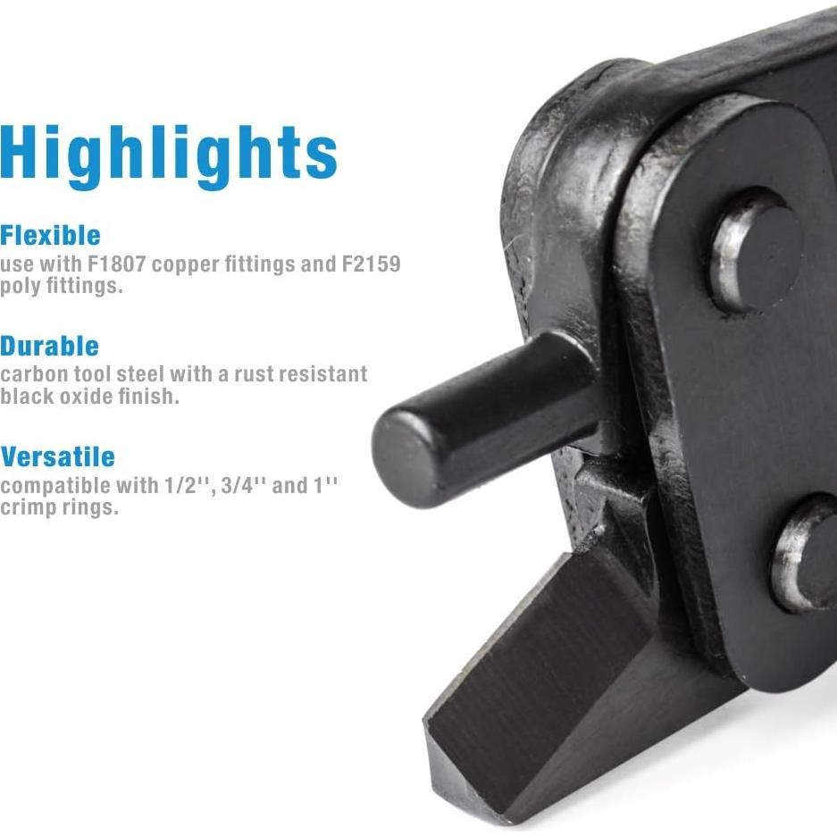 IWISS Herramienta Eliminación Anillos Crimpado PEX 1,27-2,54 cm