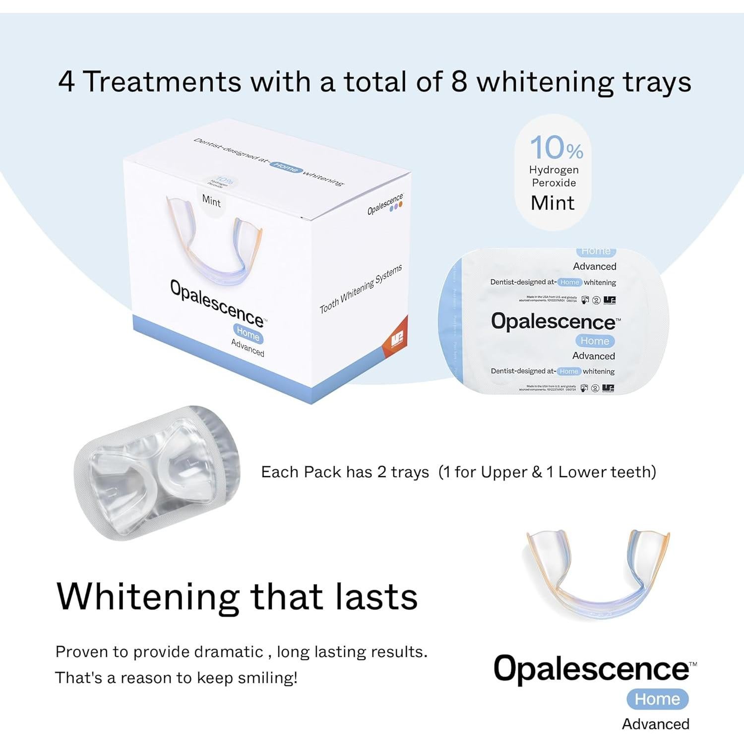 Kit de Blanqueamiento Dental Opalescence Home Advance 10% - 4 Tratamientos