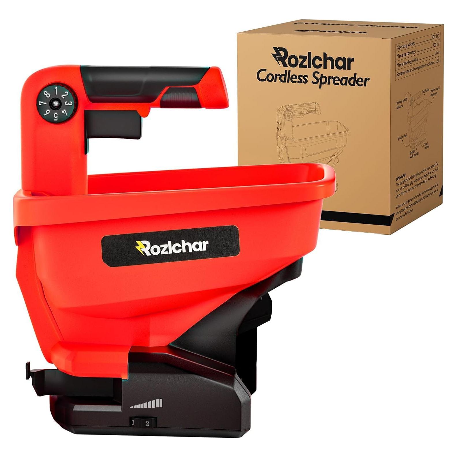 Esparcidor de Semillas Rozlchar 18V para Jardín - 1.31 kg