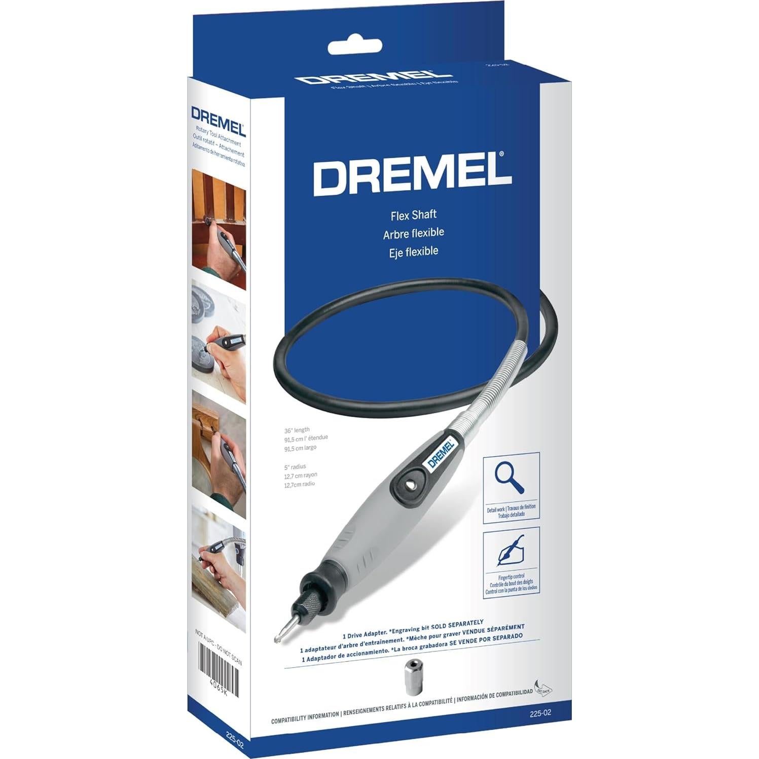Eje Flexible Dremel 225 - Accesorio para Herramienta Rotativa