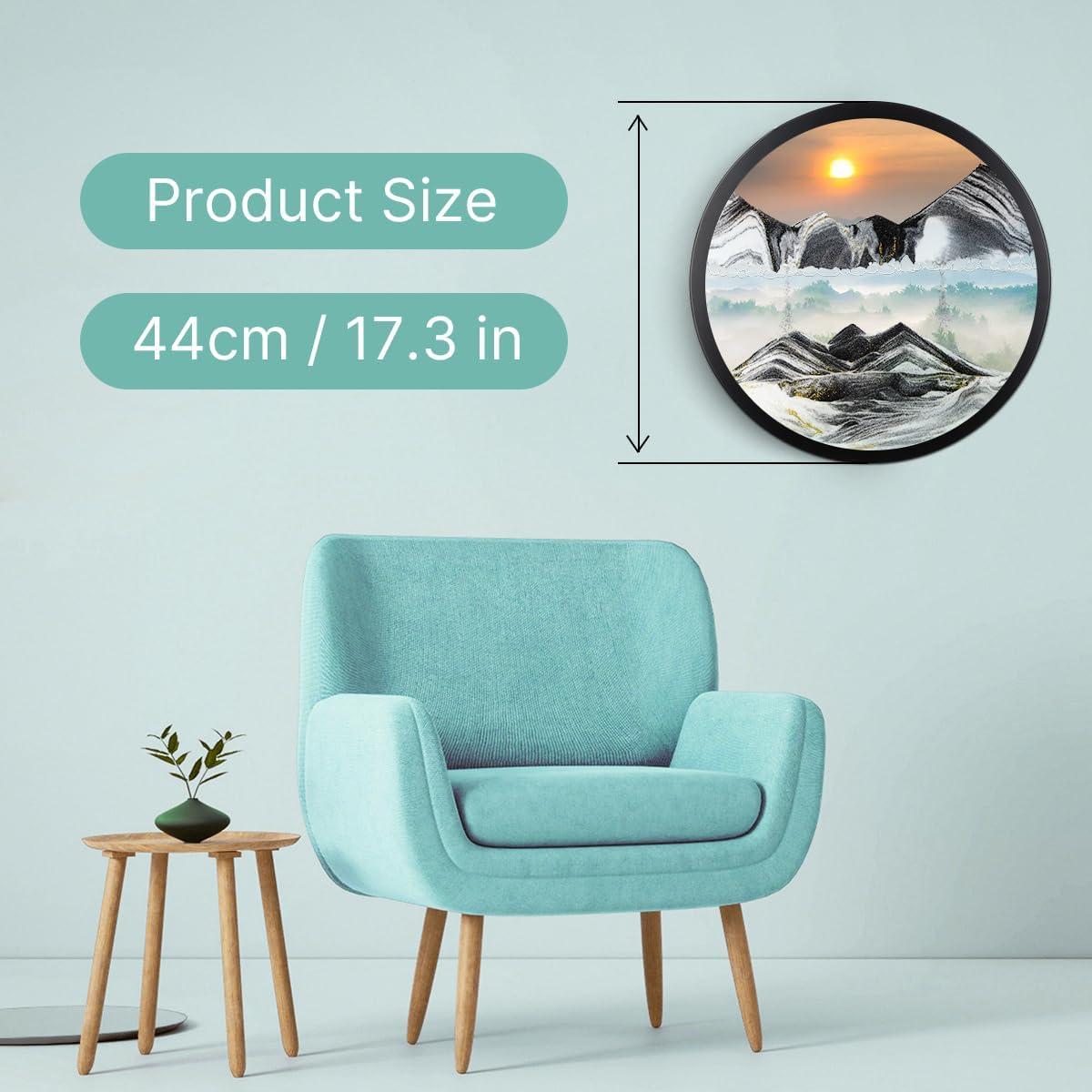 Arte de Arena 3D Mtadmai 43.69 cm Decoración Relajante