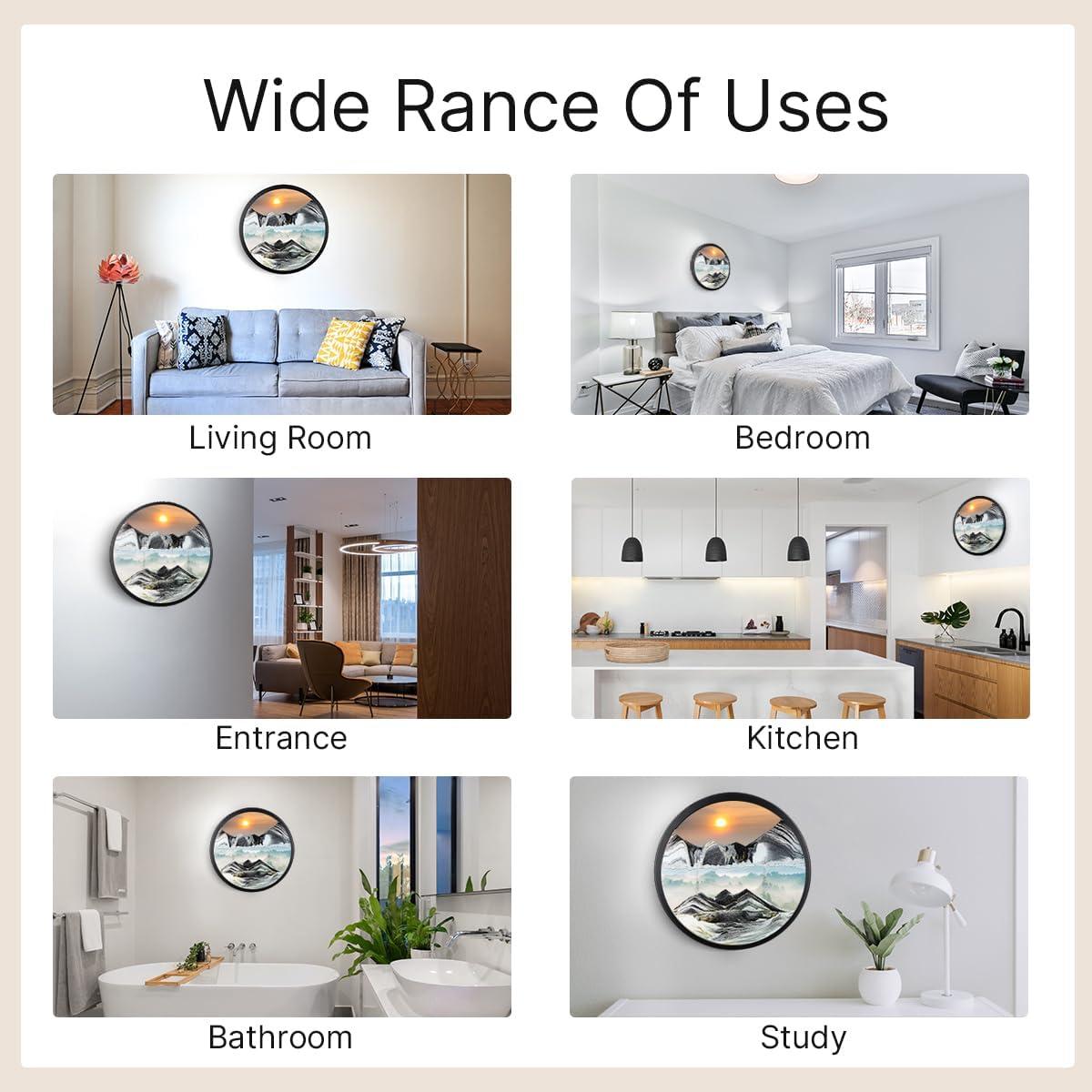 Arte de Arena 3D Mtadmai 43.69 cm Decoración Relajante