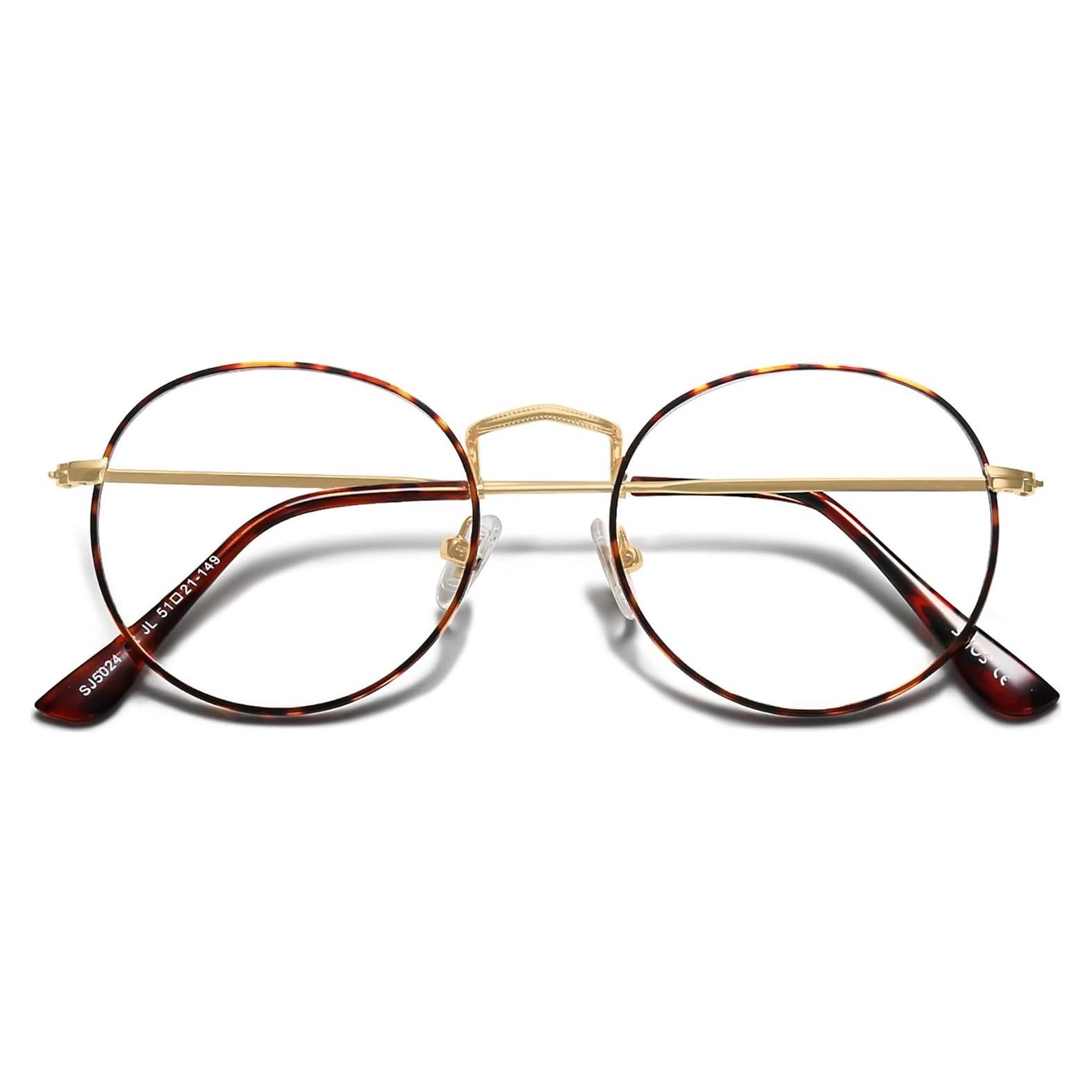 Gafas de Computadora SOJOS Bloqueo Luz Azul Redondas SJ5024B