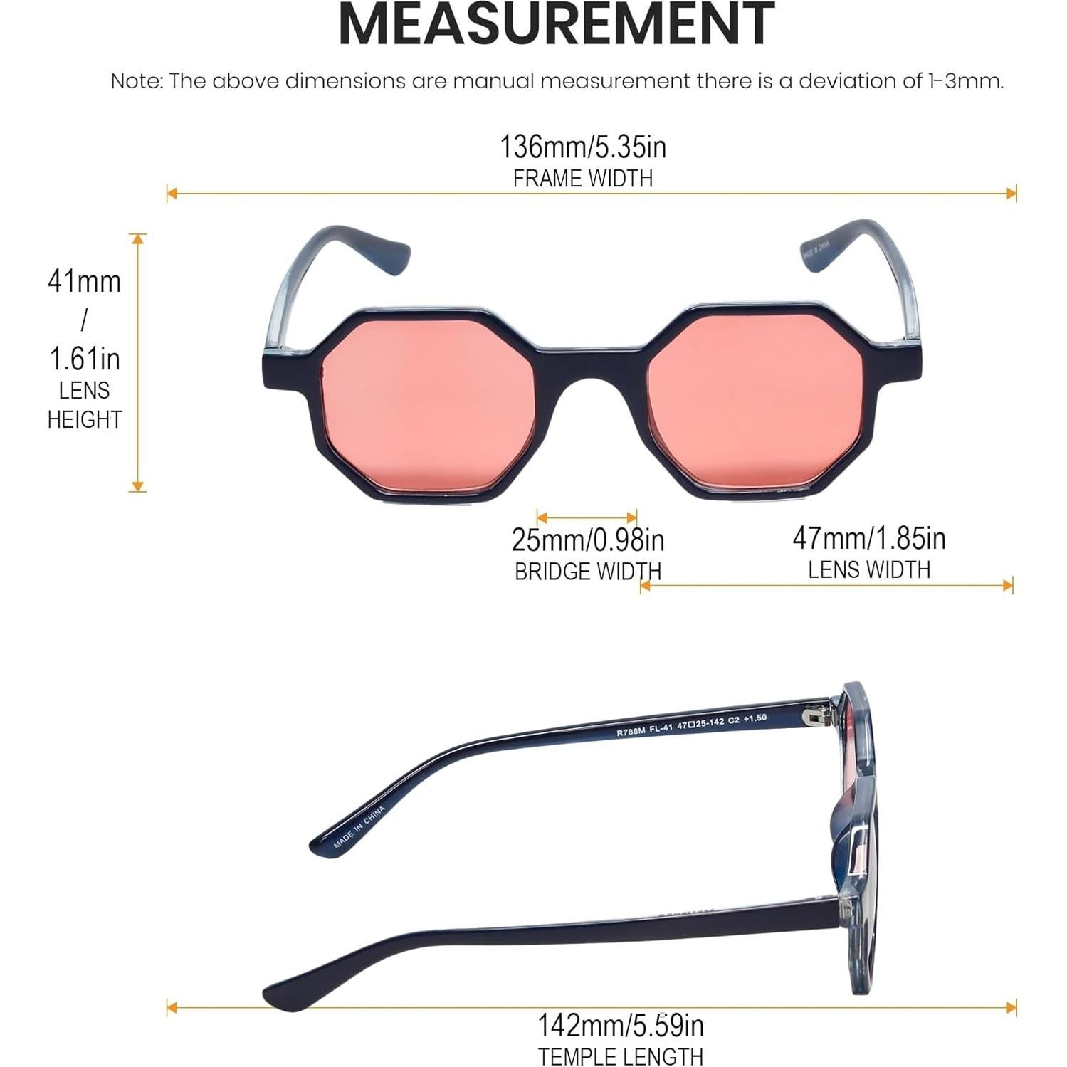 Gafas de Lectura Medspex FL-41 Tinte Rosa para Migrañas