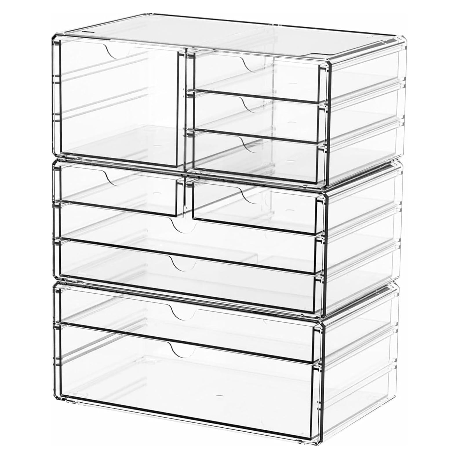 Organizador de Cajones Apilable Yieach 3Pack 10 Cajones Acrílico