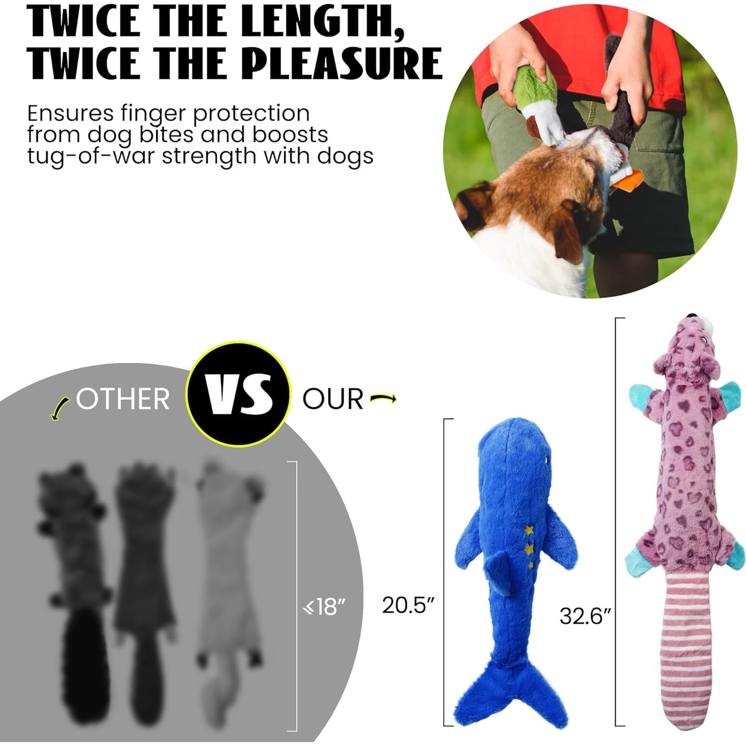 Juguetes para Perros Nocciola 2-en-1 Sin Relleno 5 Piezas