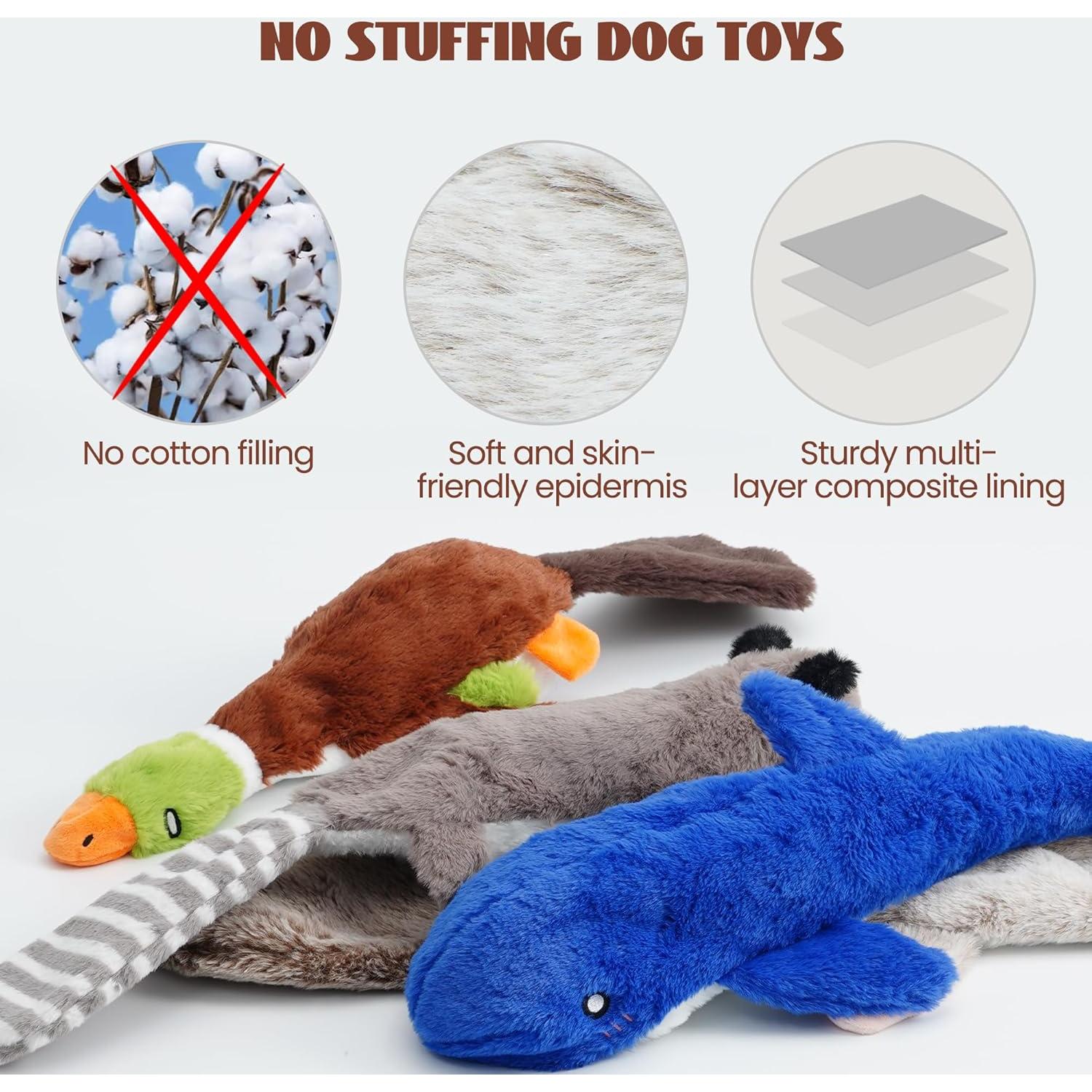 Juguetes para Perros Nocciola 2-en-1 Sin Relleno 5 Piezas