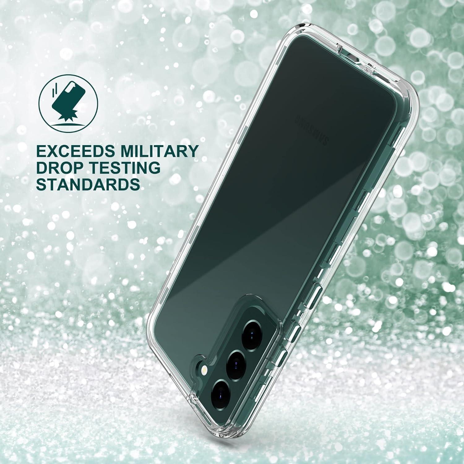 Funda KIOMY Transparente 3 en 1 para Samsung Galaxy S22 + 2 Protectores