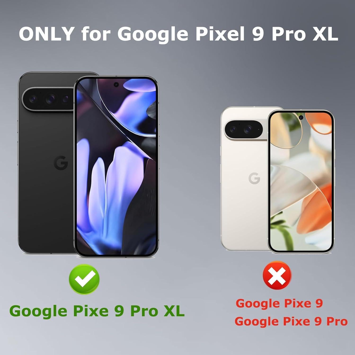 Funda Militar para Google Pixel 9 Pro XL con Protector 2024