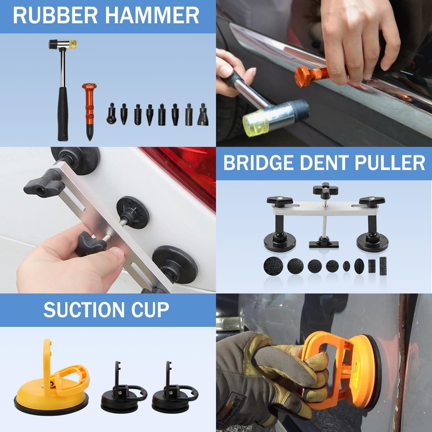 Kit de Reparación de Abolladuras NIHAO 100PCS con Extractor