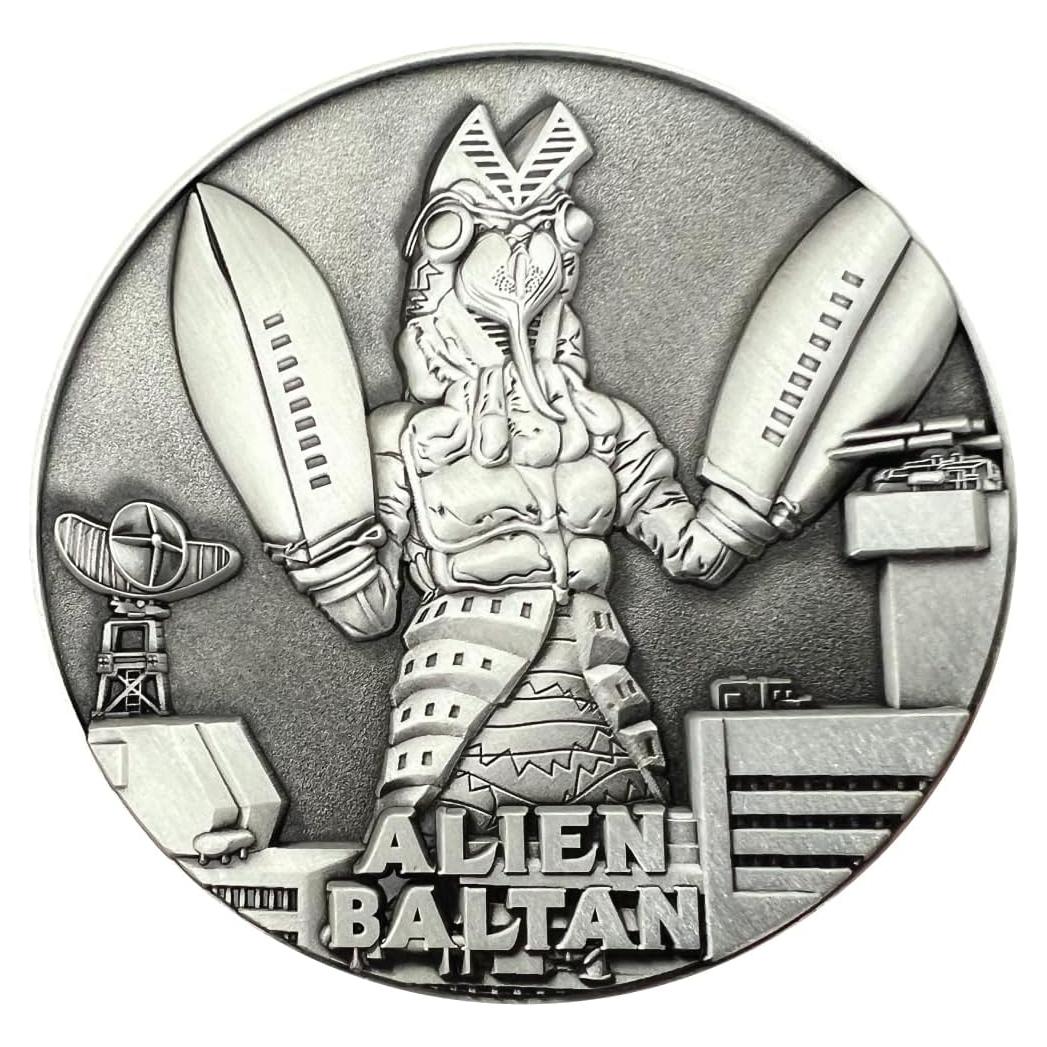 Moneda de Exhibición Grande Goliath Coins Alien Baltan 3D